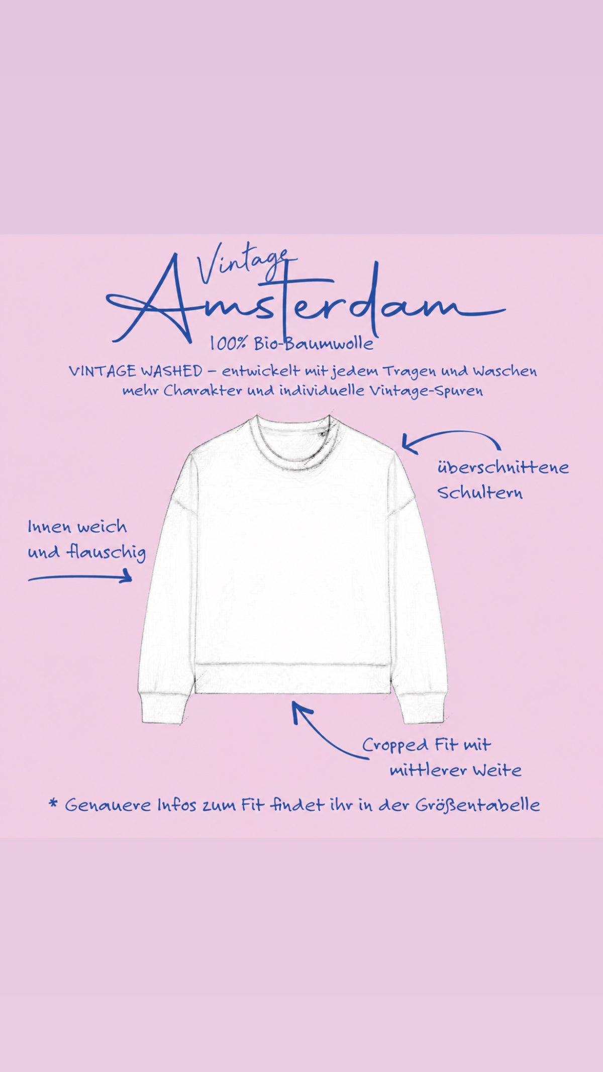 Sweater crop SUPERGIRLS CAN FLY vint. rosé/ black