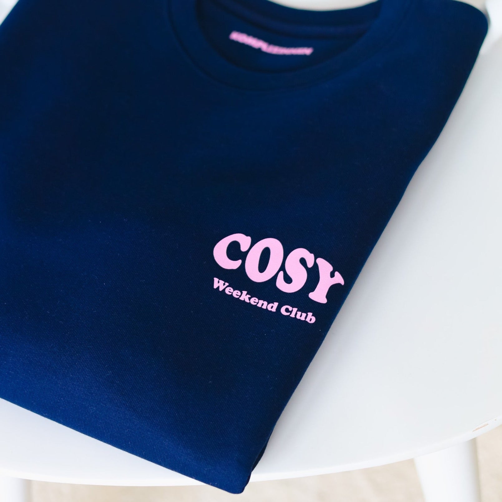 COSY Weekend Sweater navy/ rosé