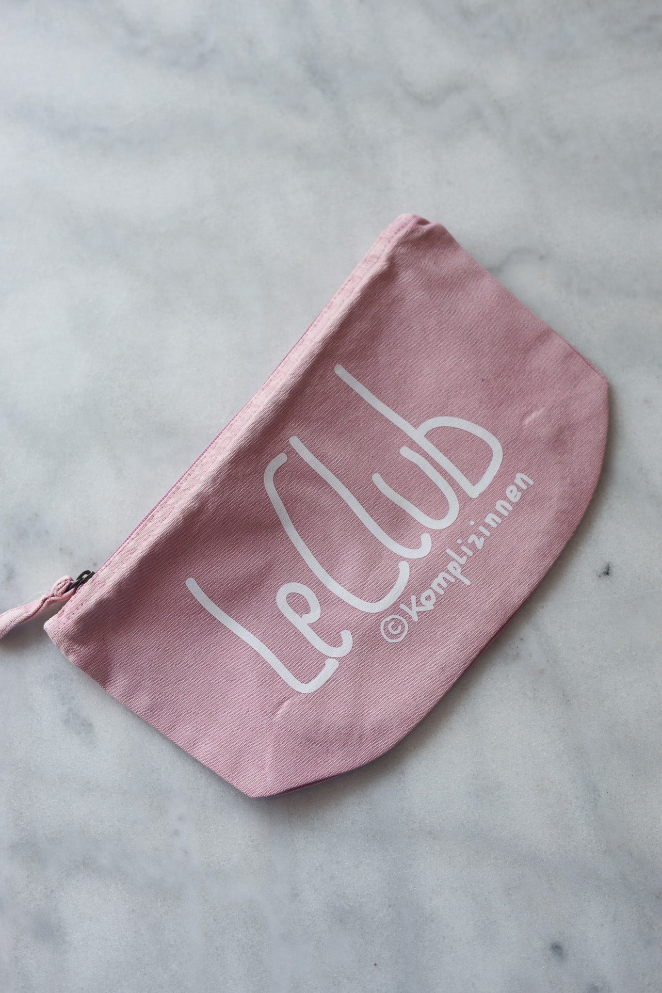 Pouchette LE CLUB rosé/ white