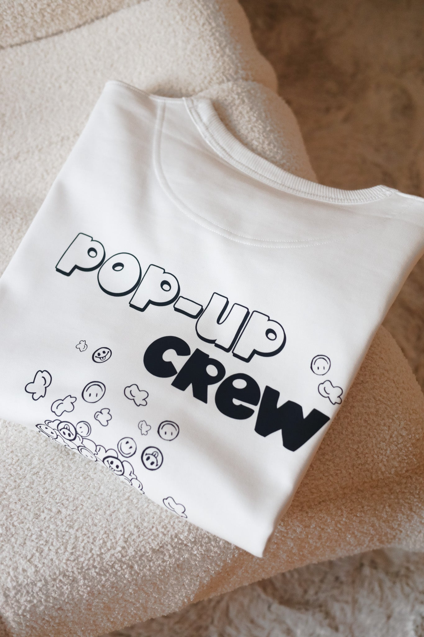 POP-UP CREW Sweater beige