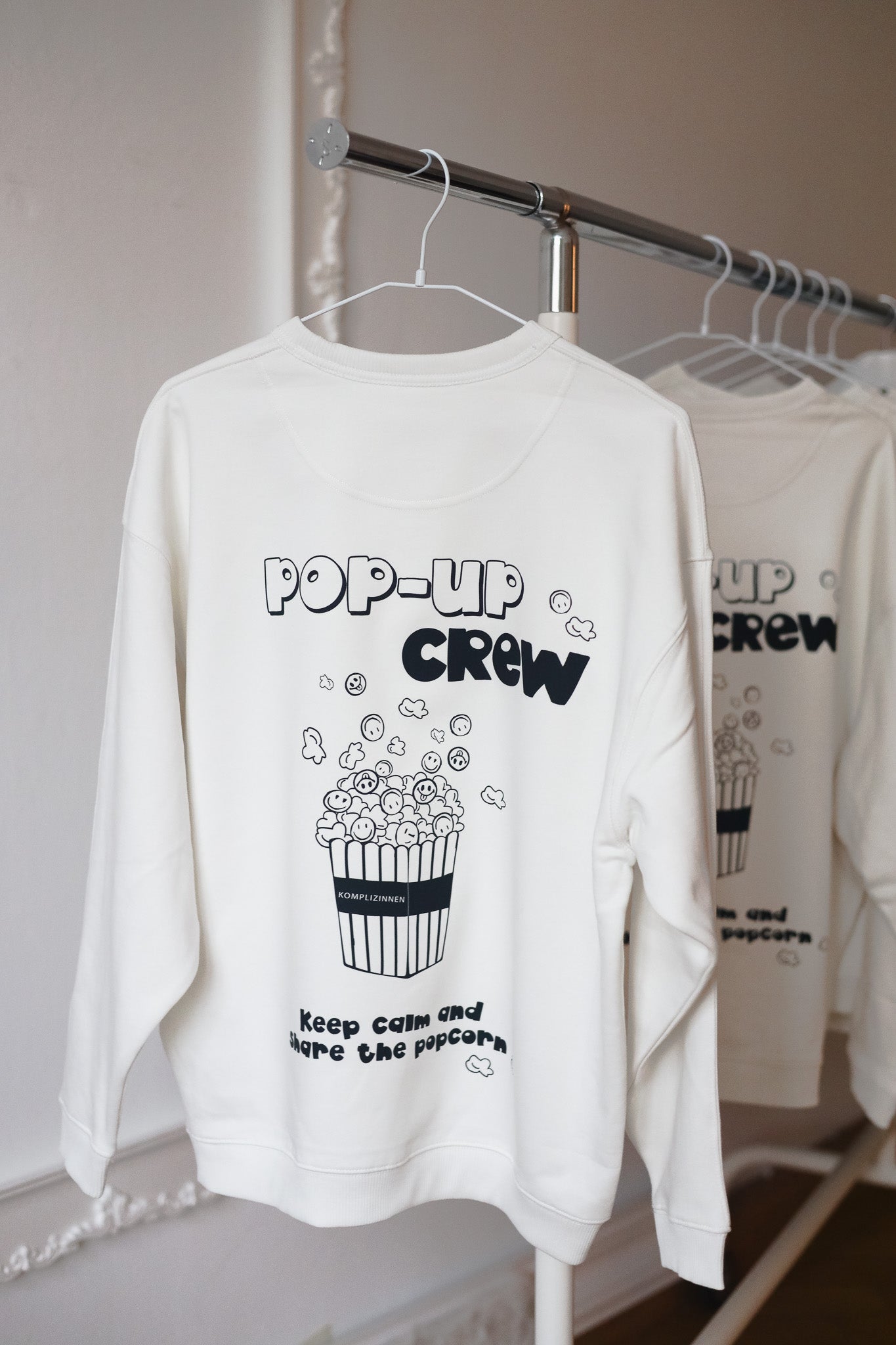 POP-UP CREW Sweater beige