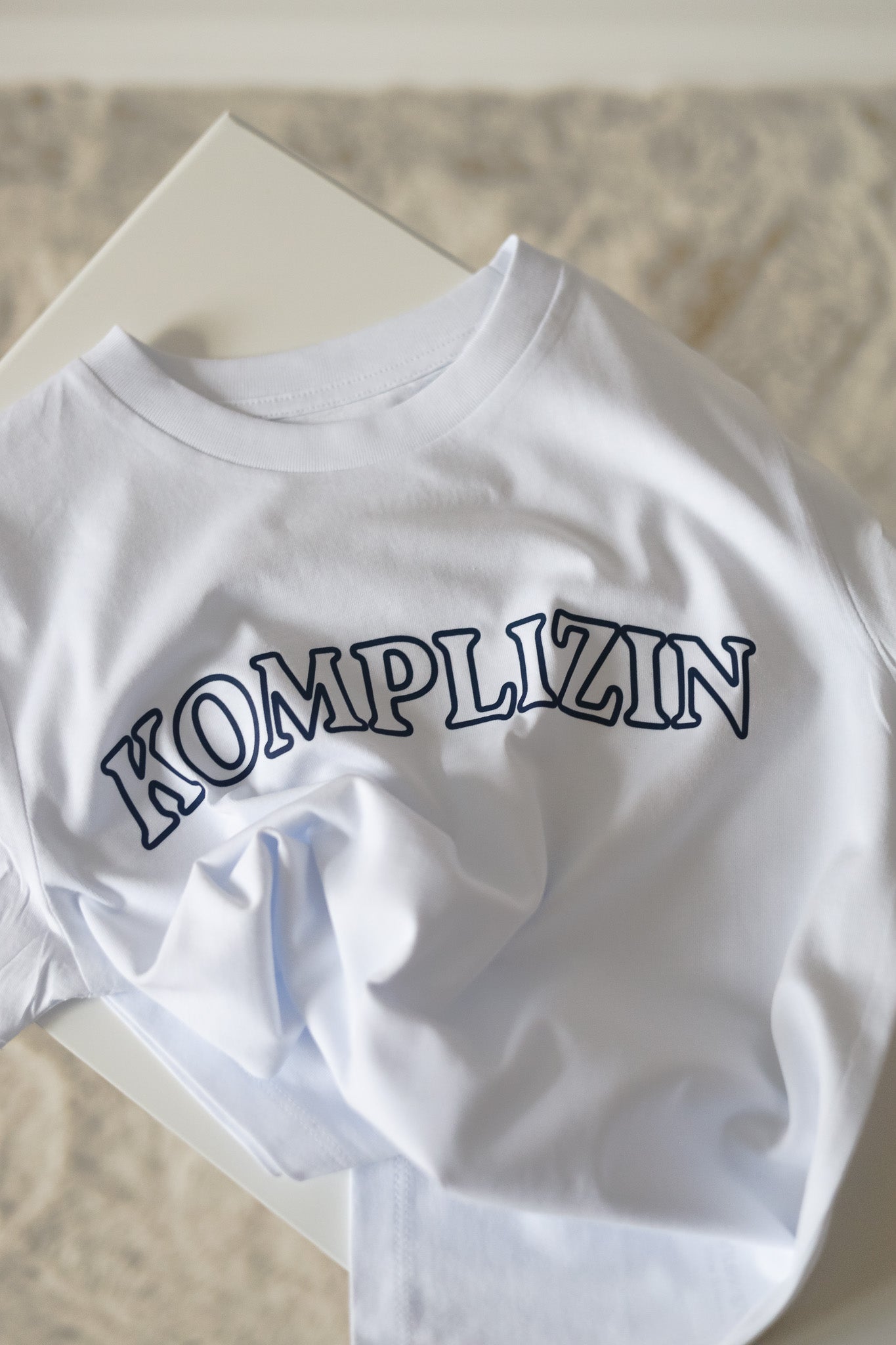 KOMPLIZIN Shirt white/ navy