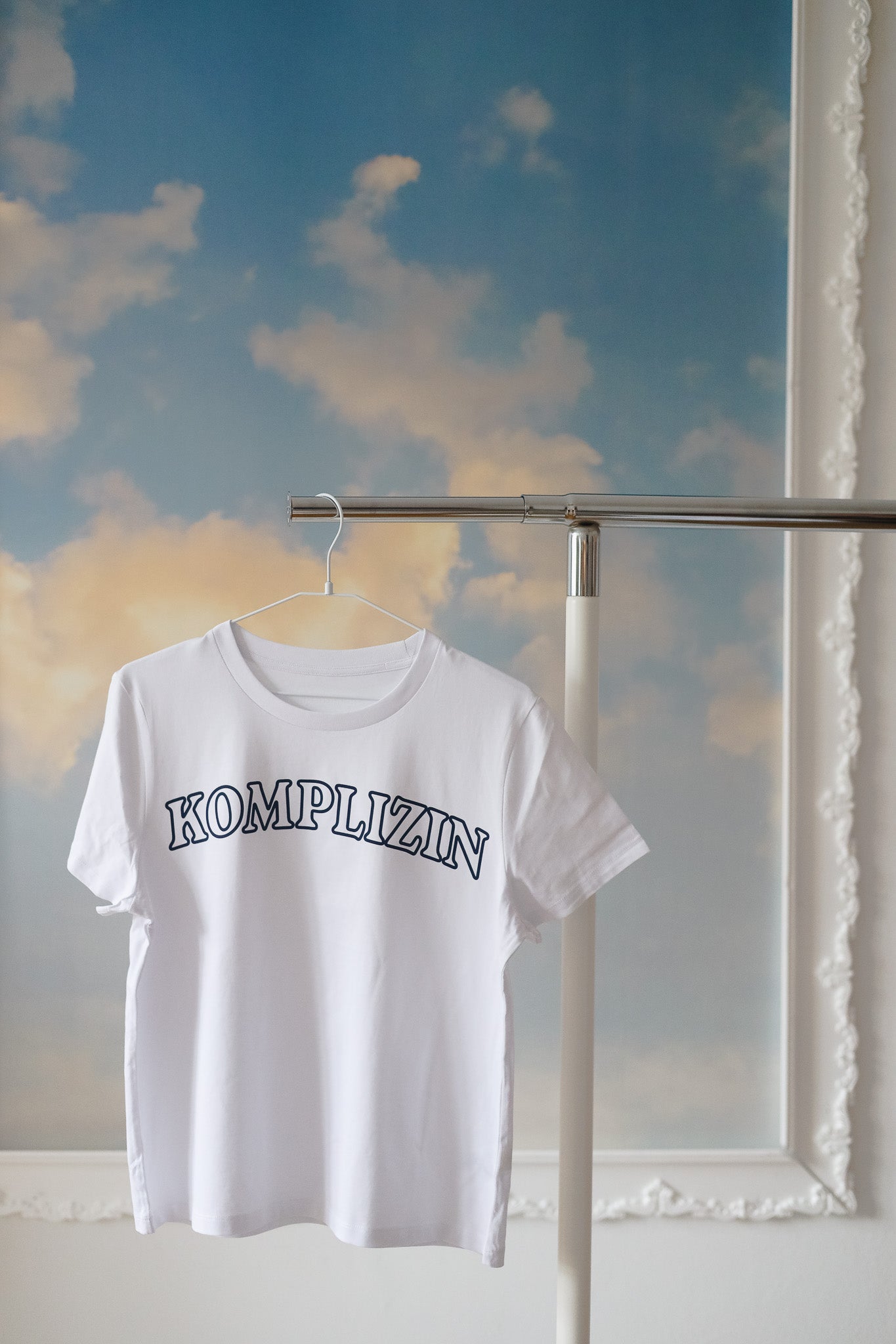 KOMPLIZIN Shirt white/ navy