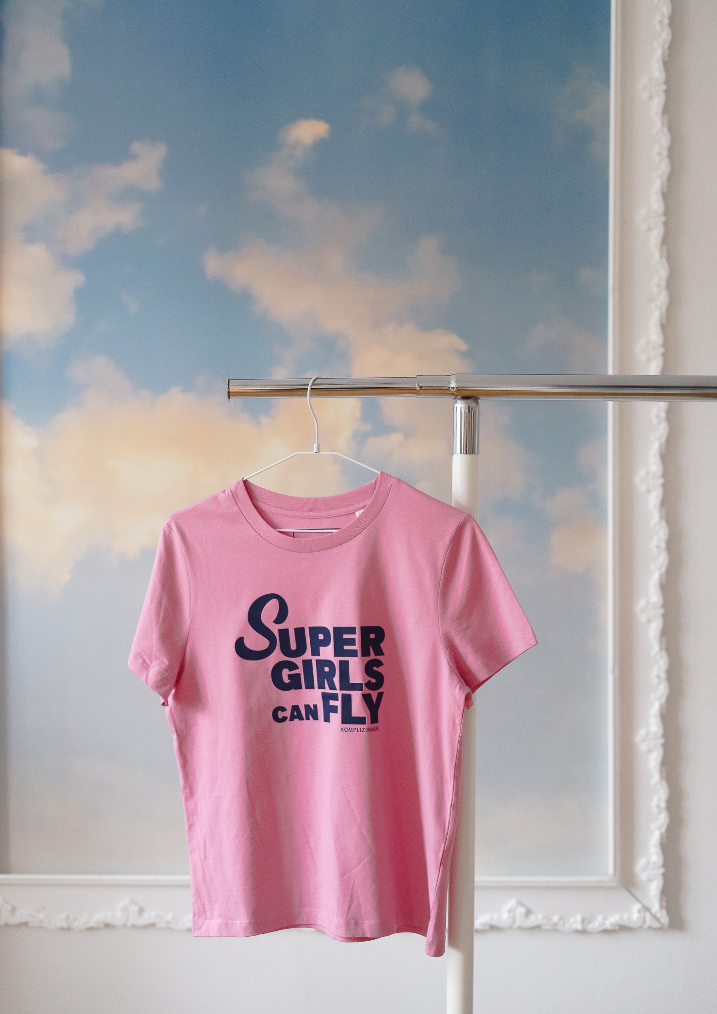 SUPERGIRLS Shirt bubble pink/ navy