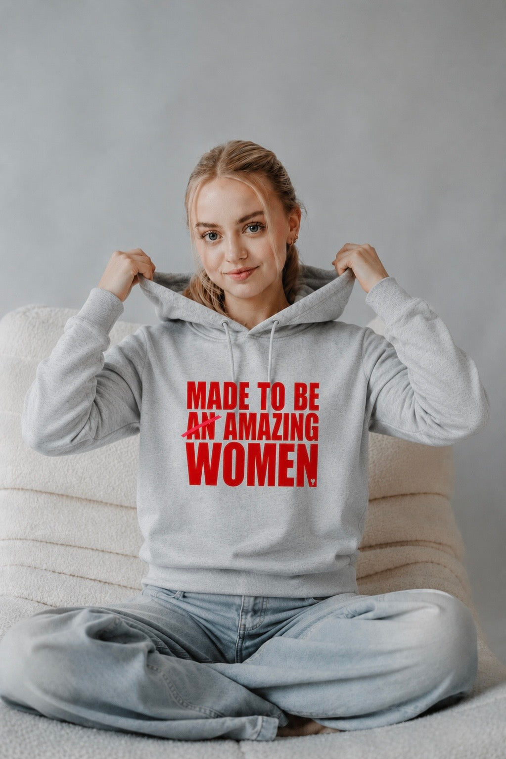 AMAZING WOMEN Hoodie crop