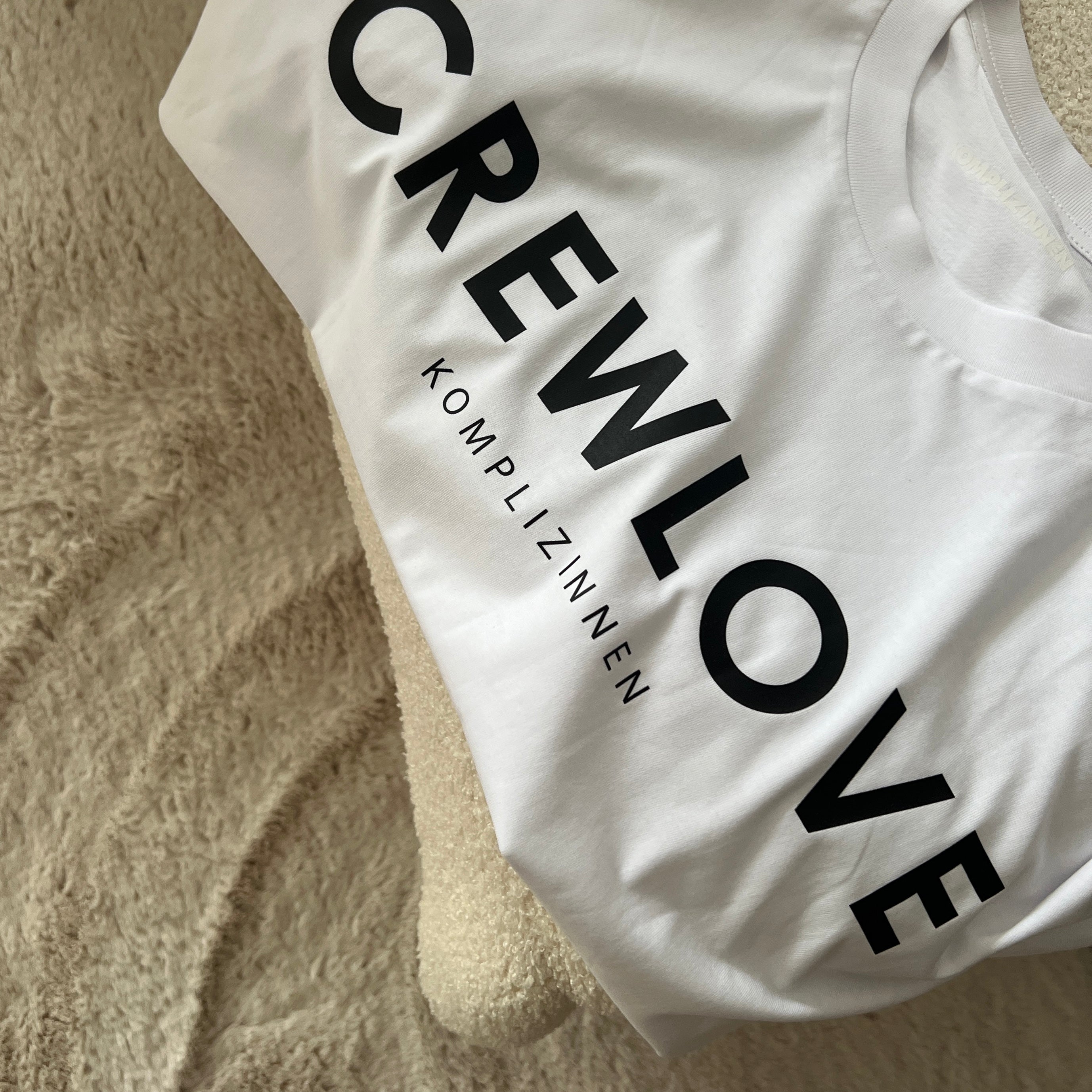 CREWLOVE Shirt weiß/ schwarz