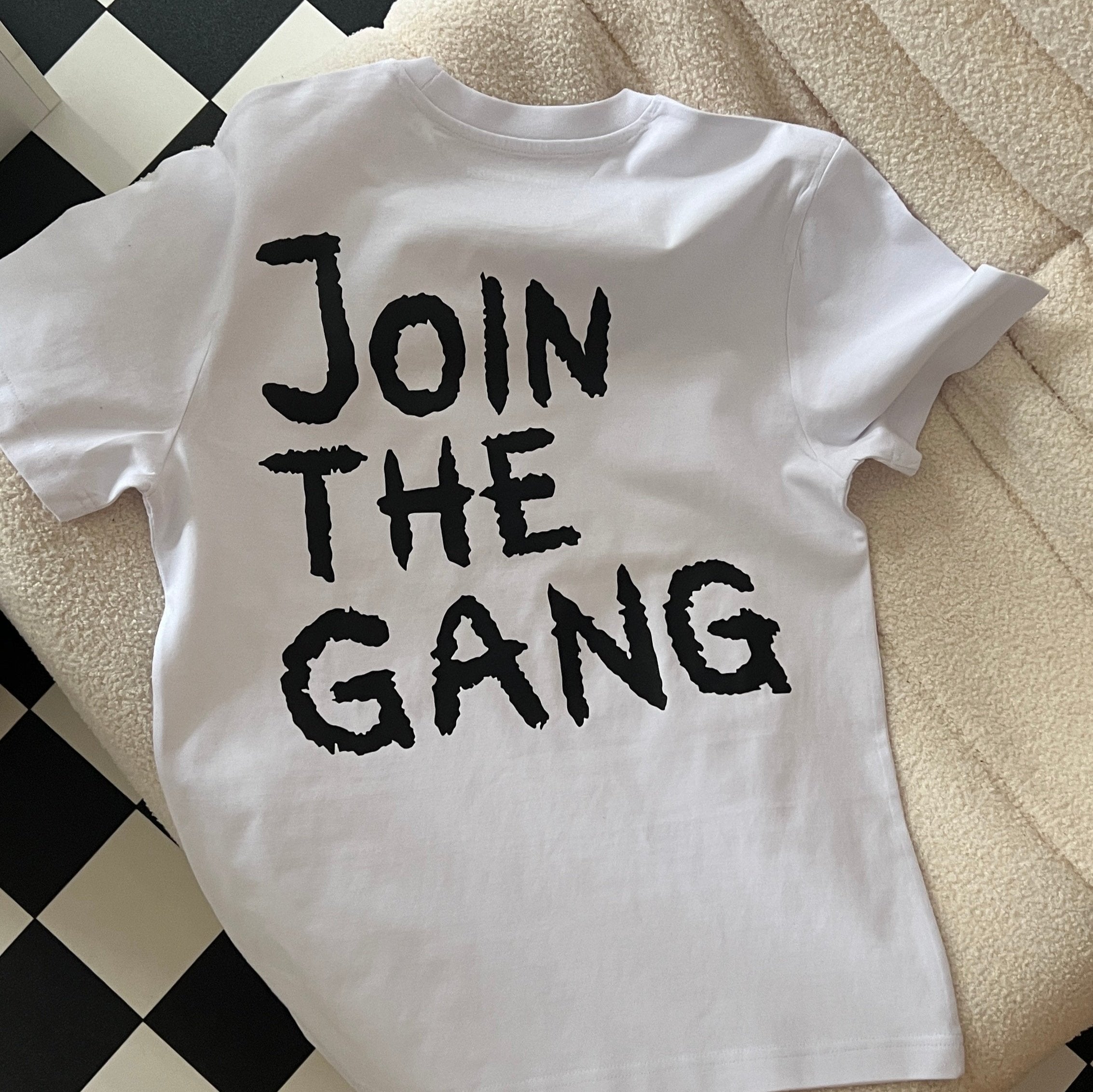 JOIN THE GANG Shirt white/ black