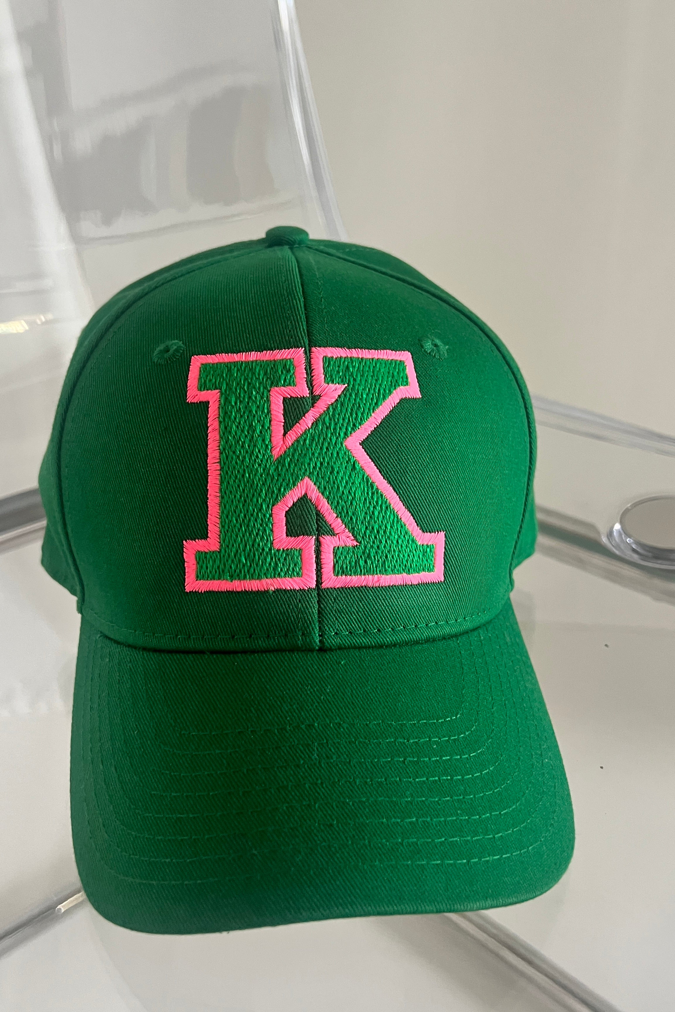 CAP K green/ neon pink