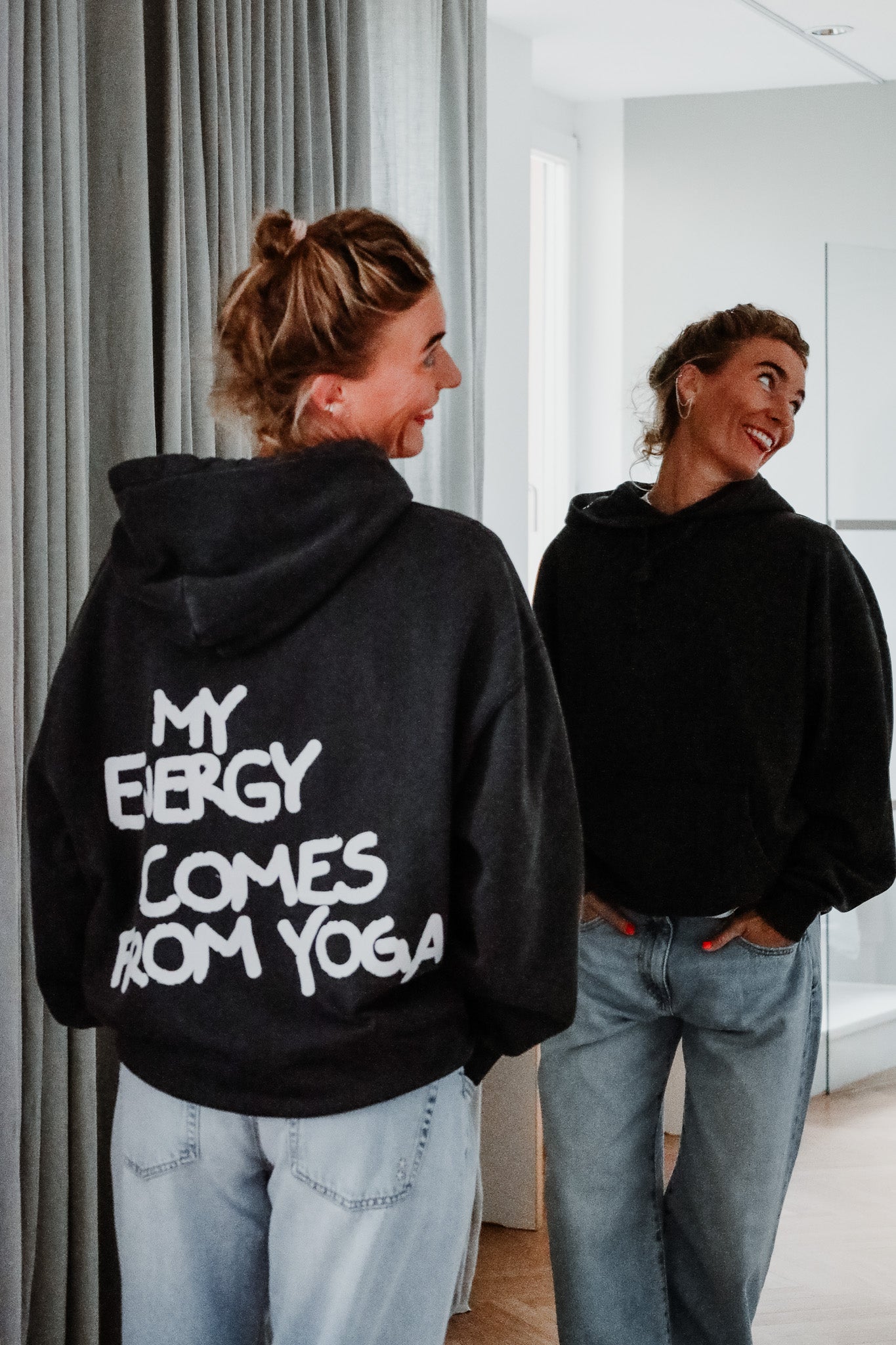 Hoodie ENERGY vintage black