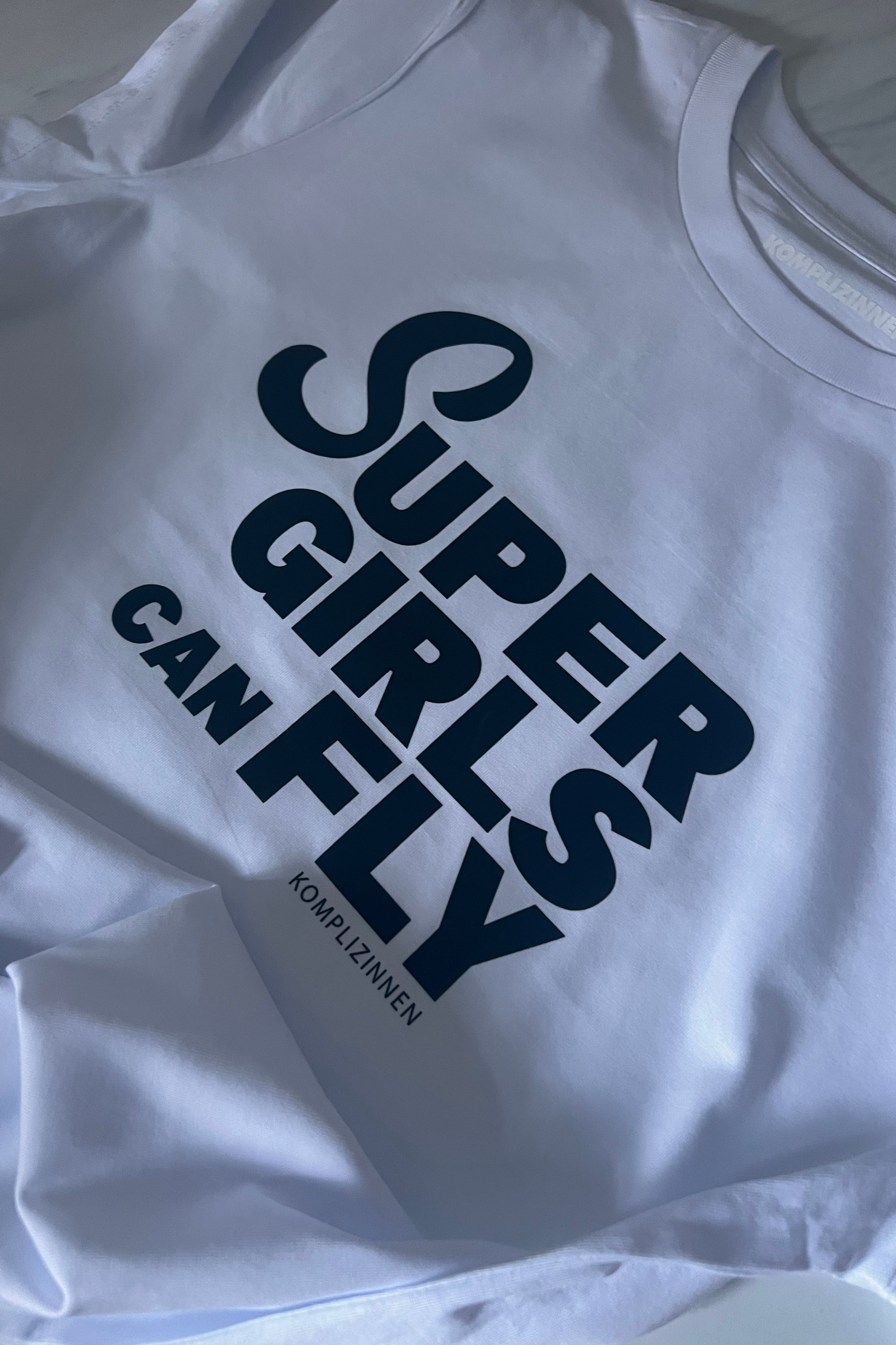 Shirt SUPERGIRLS weiß/ black