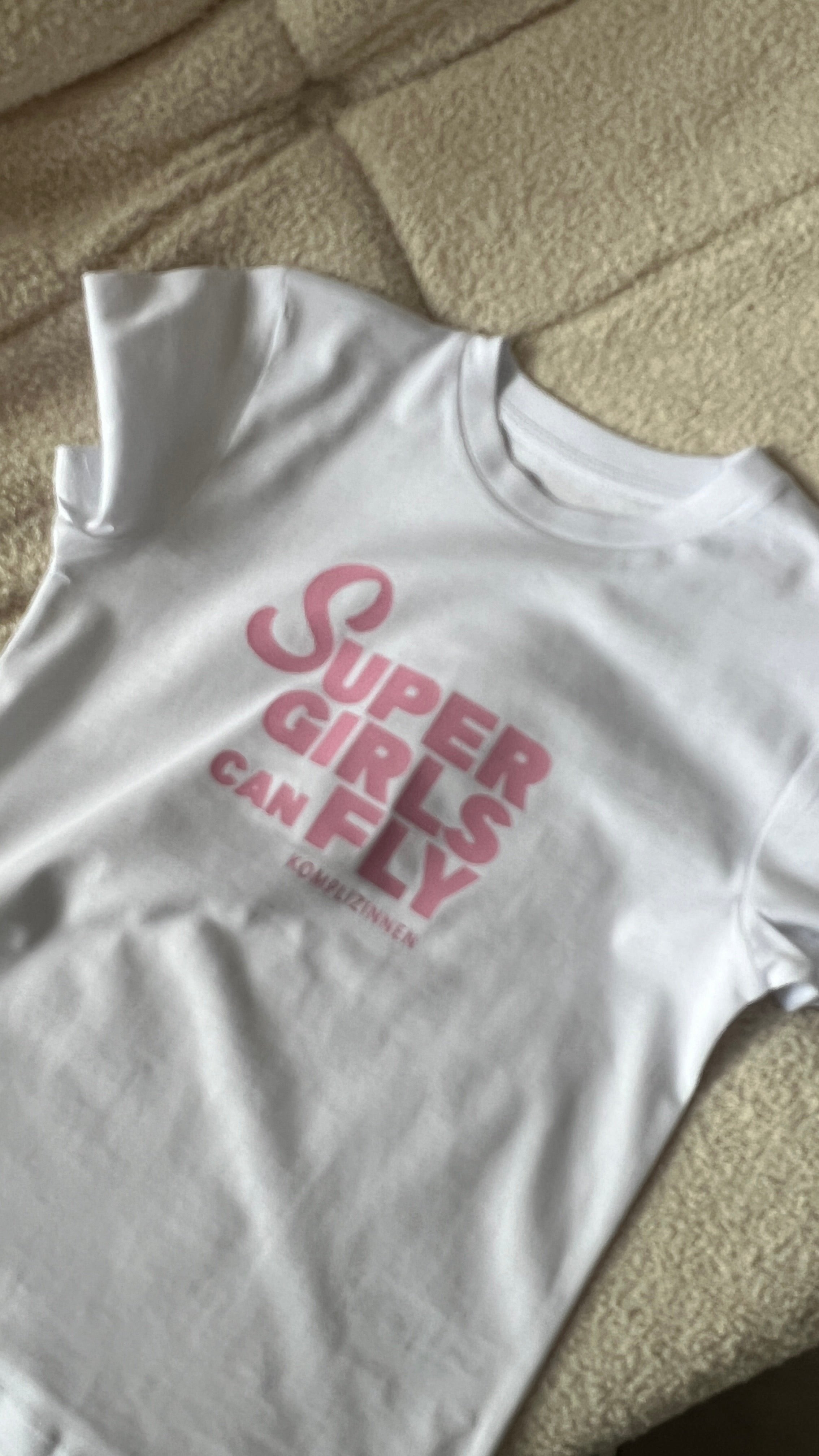 SUPERGIRLS Shirt weiß/ rosa