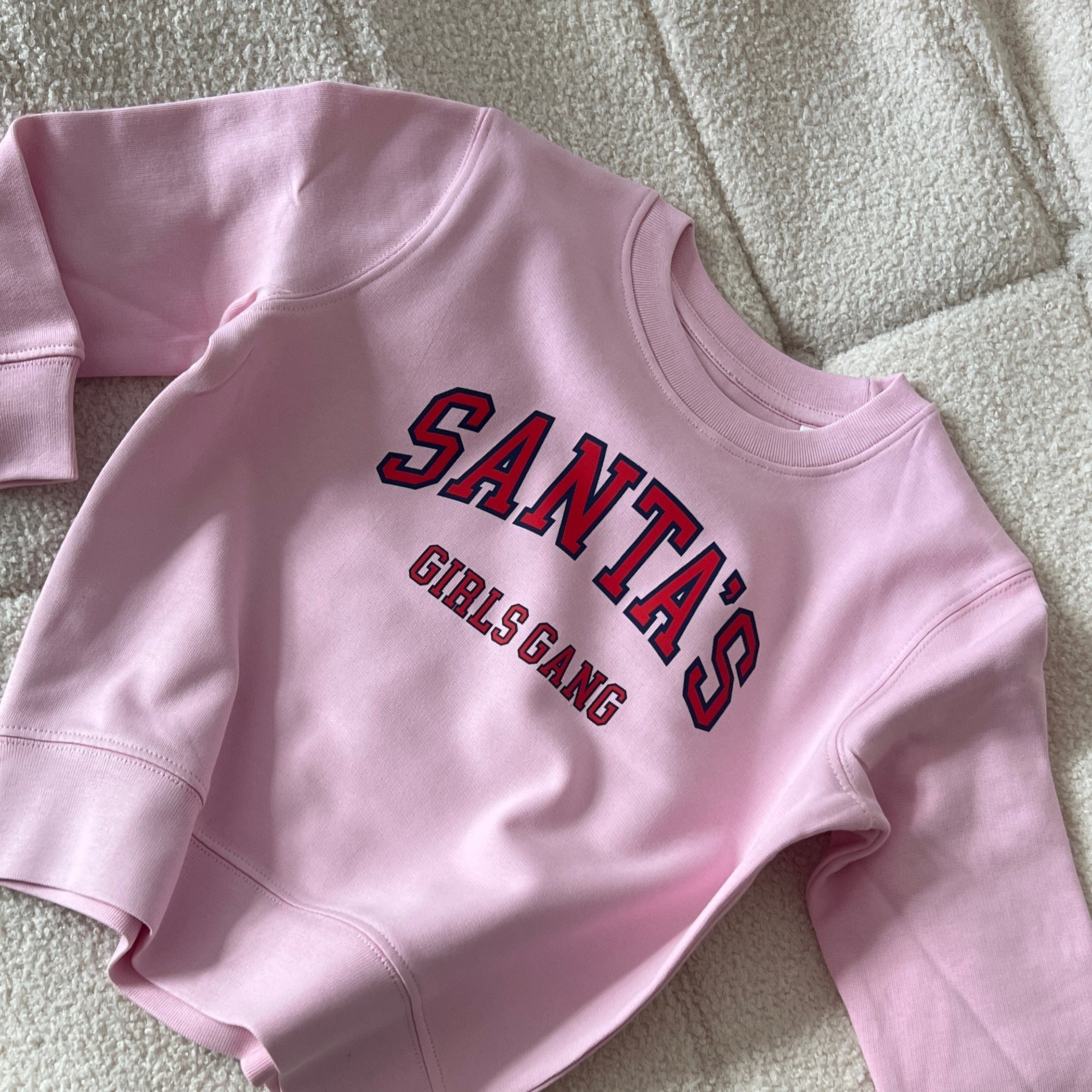 SANTAS GIRLS GANG Sweater Kids rosa