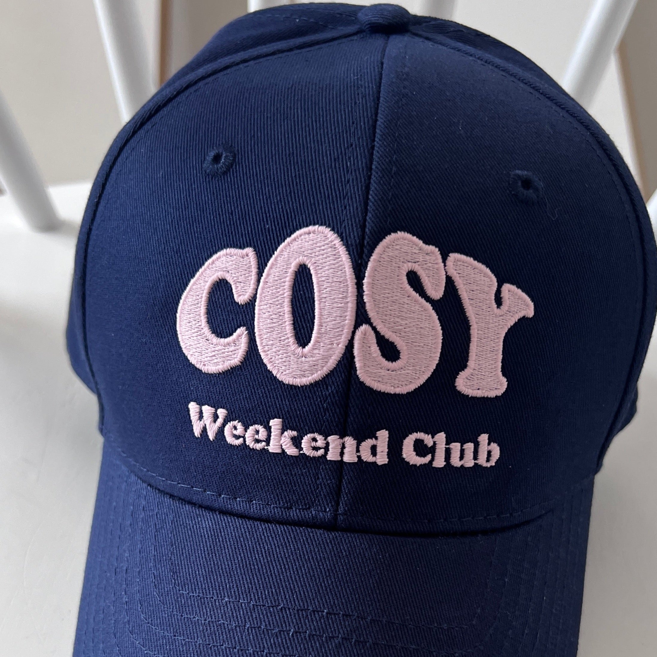 CAP Cosy navy/ rosa
