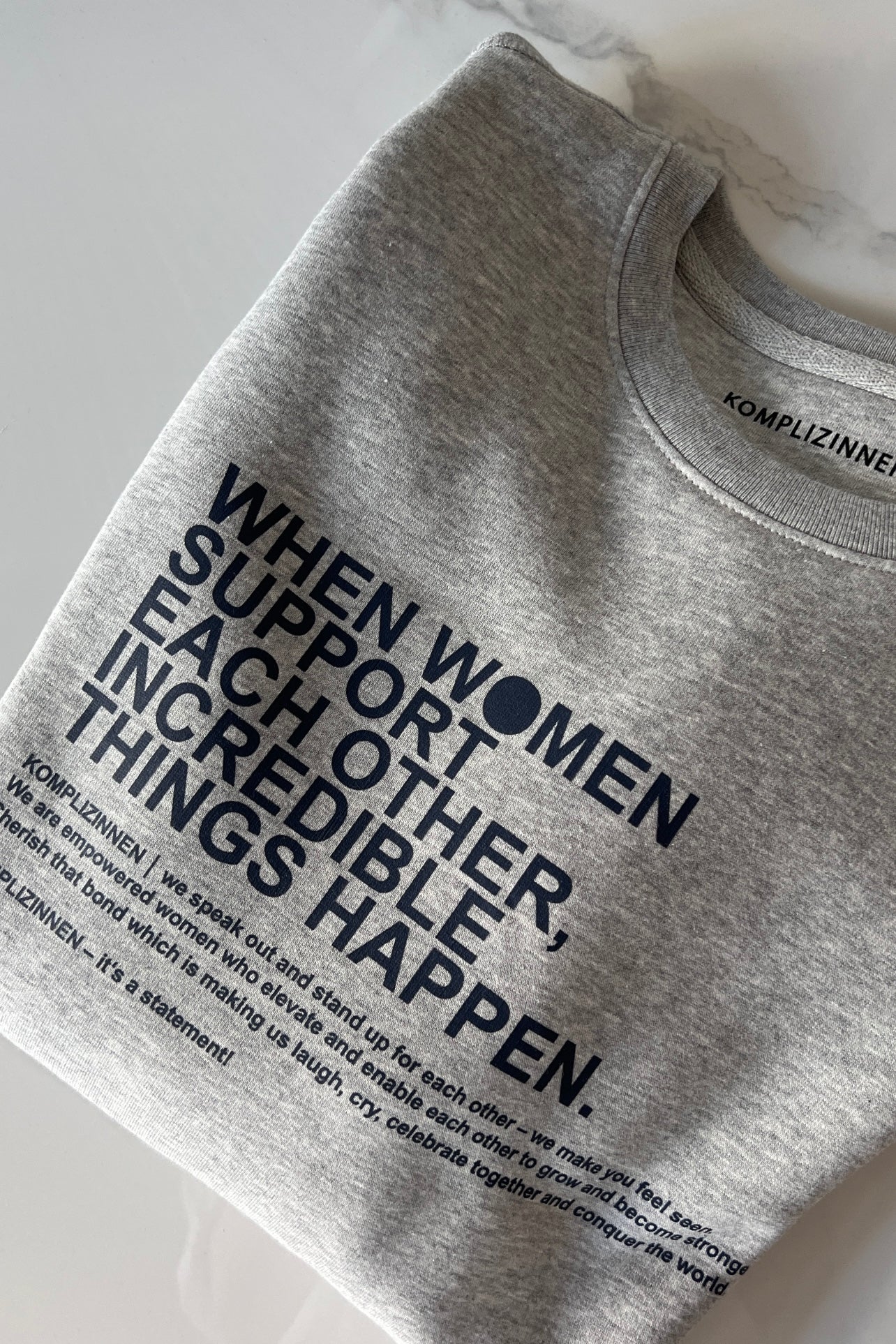 Sweater WOMEN SUPPORT grey/ black