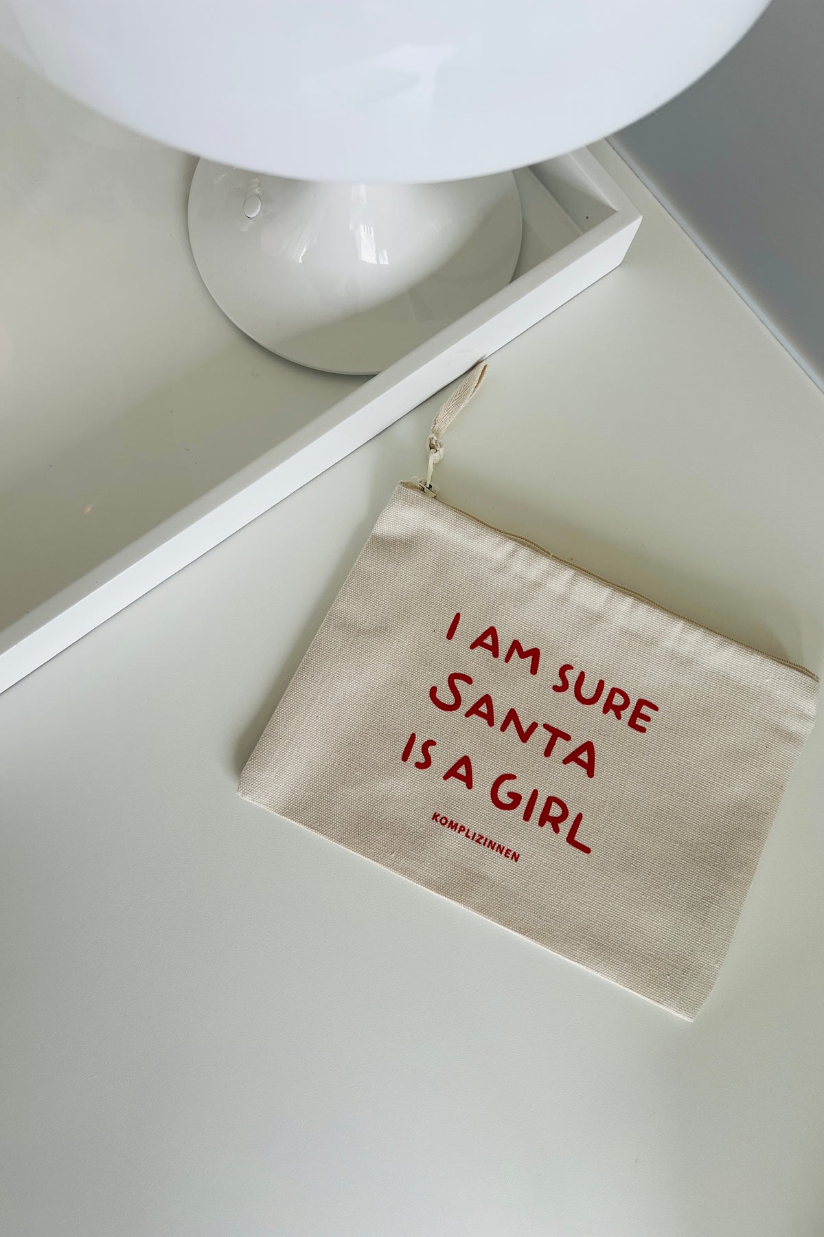 Pouch SANTA IS A GIRL