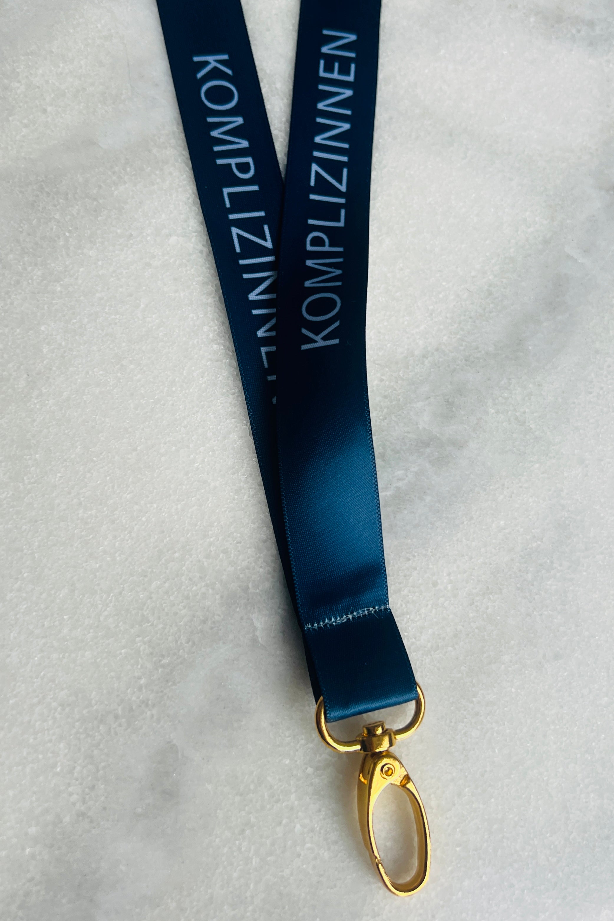 Lanyard dark denim-blue/ white