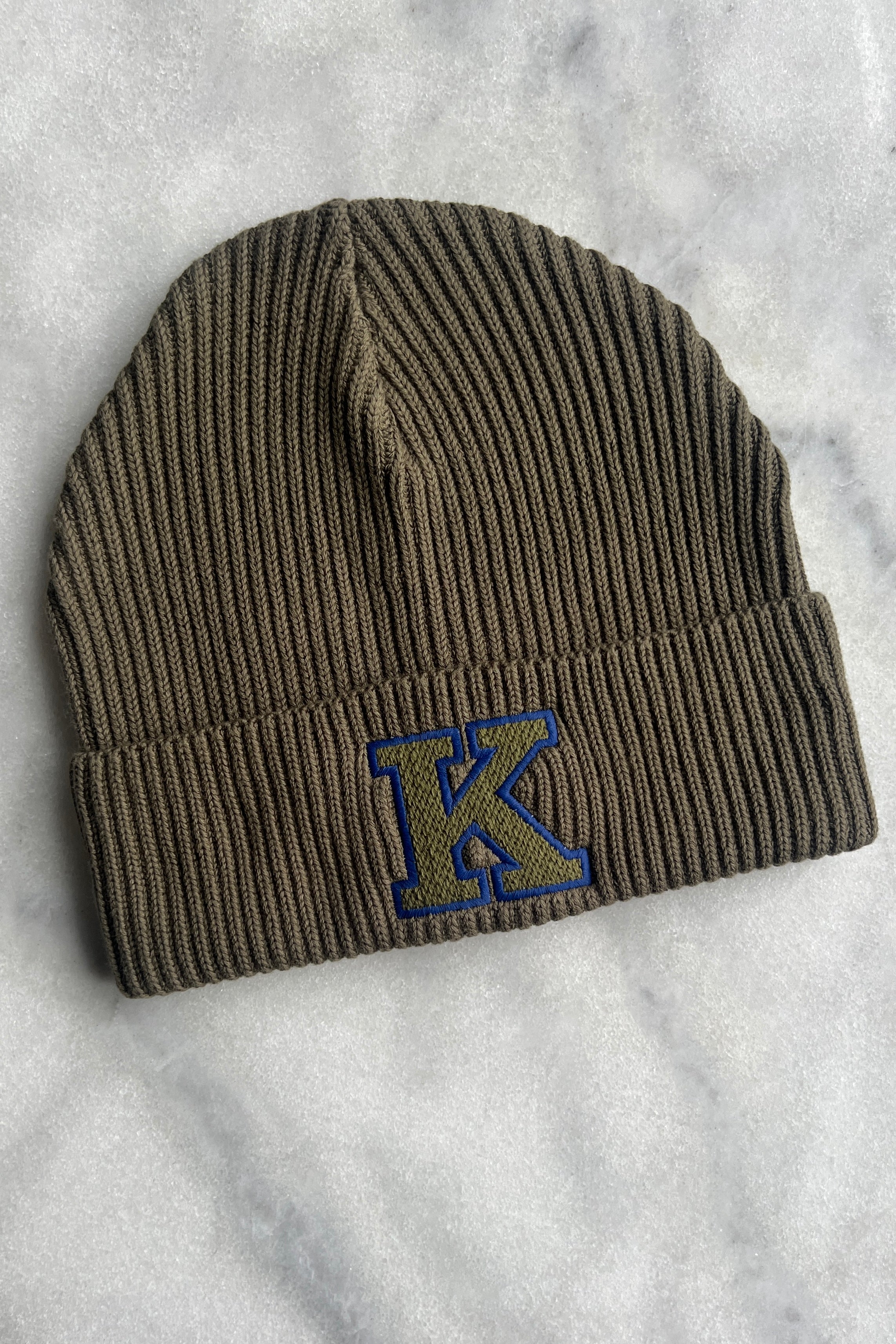 BEANIE khaki/ blue