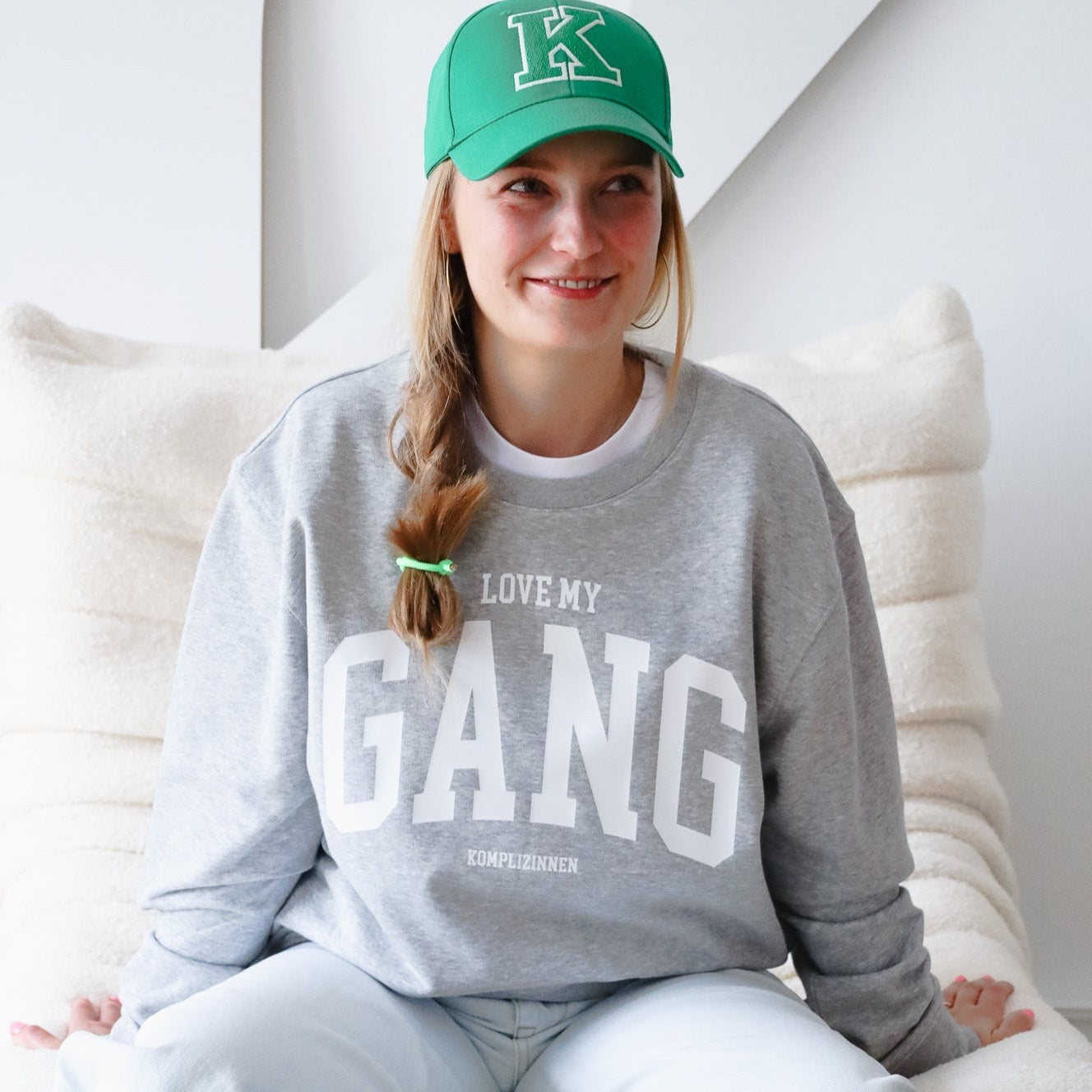 LOVE MY GANG SWEATER grau