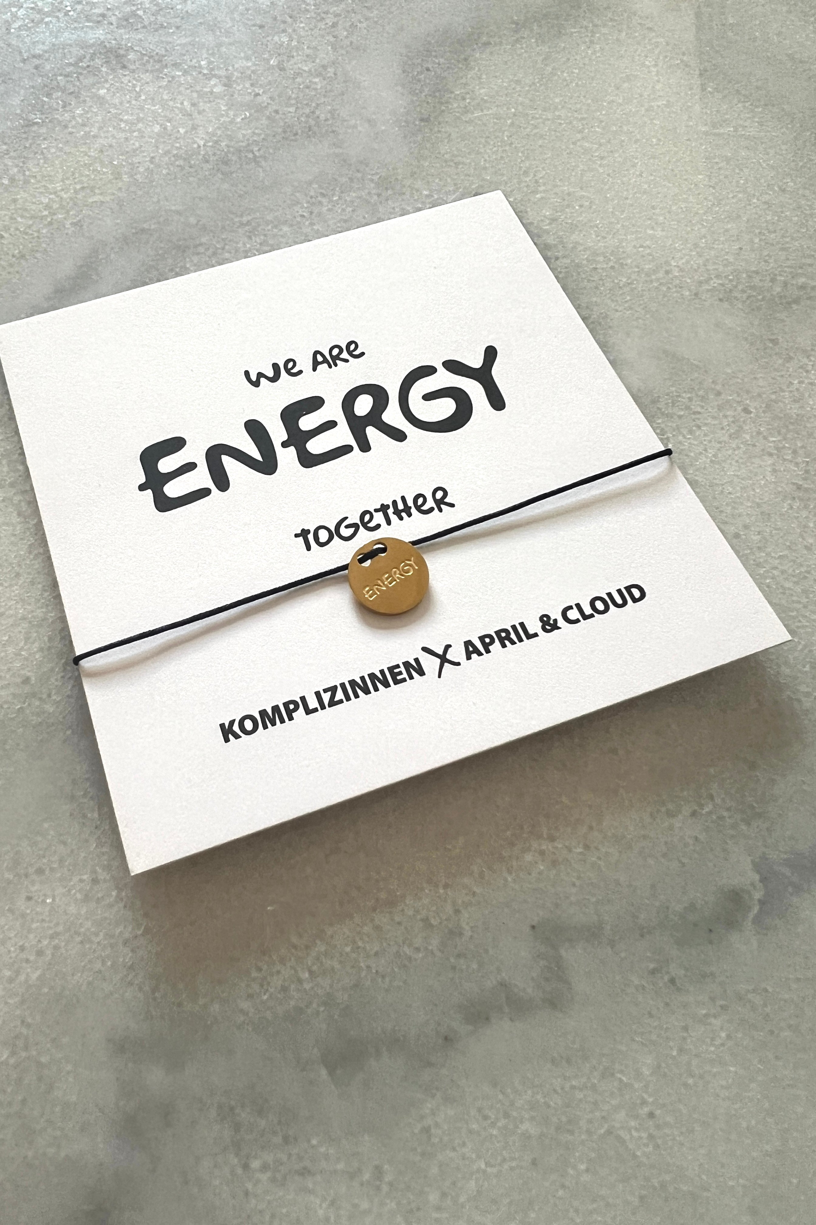 Armband ENERGY X APRIL & CLOUD black