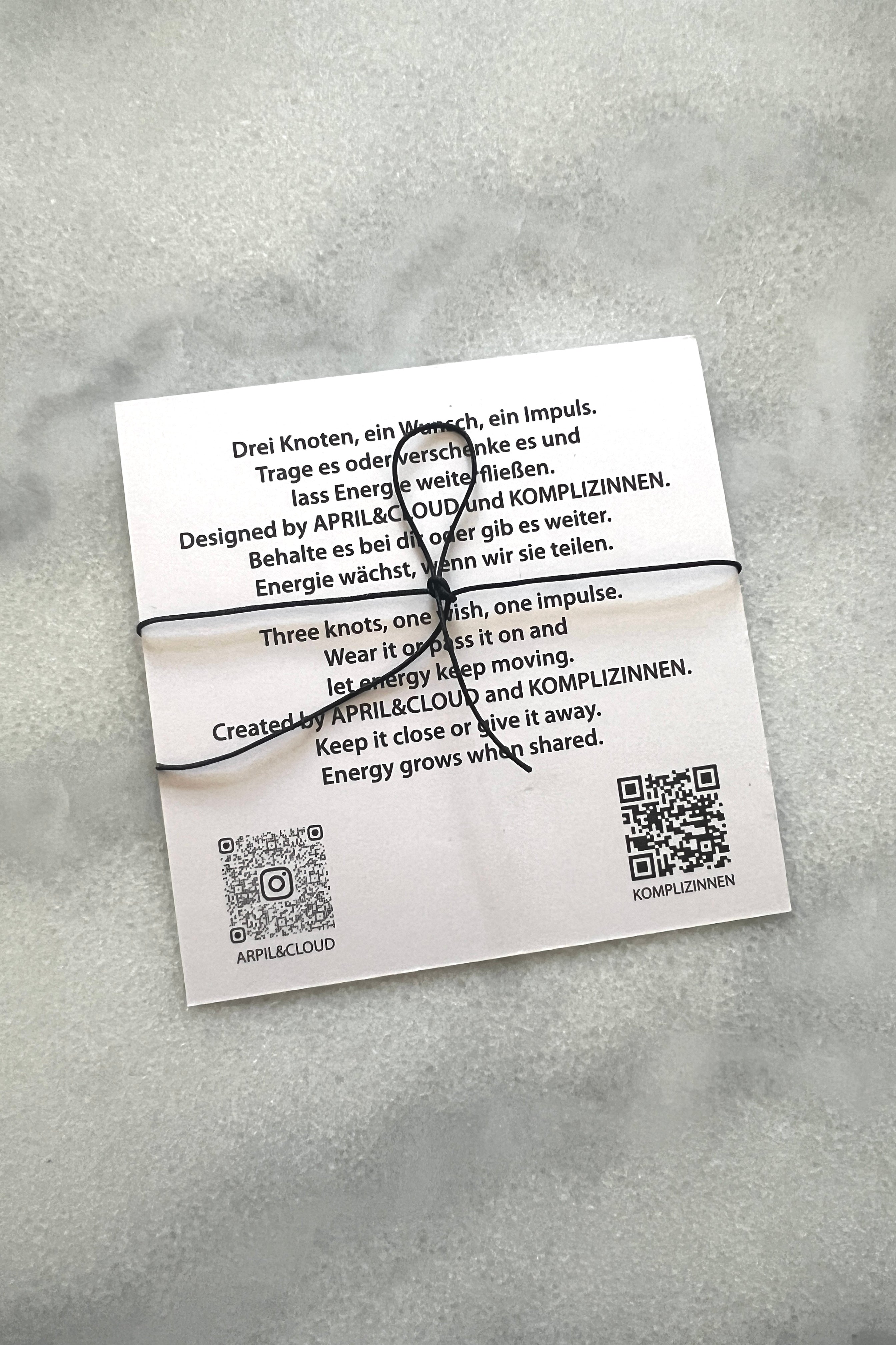 Armband ENERGY X APRIL & CLOUD black