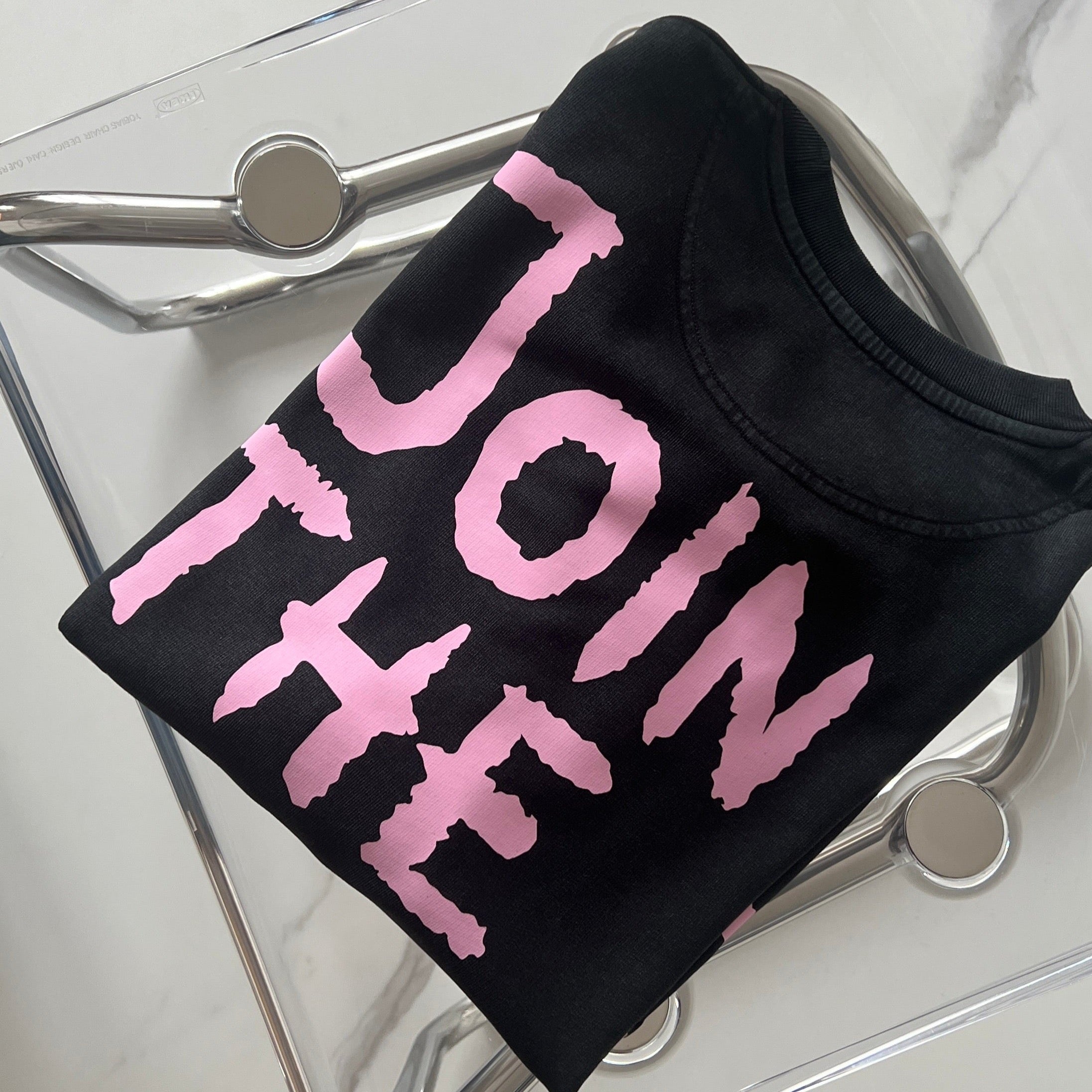 JOIN THE GANG Sweater vintage black/ pink