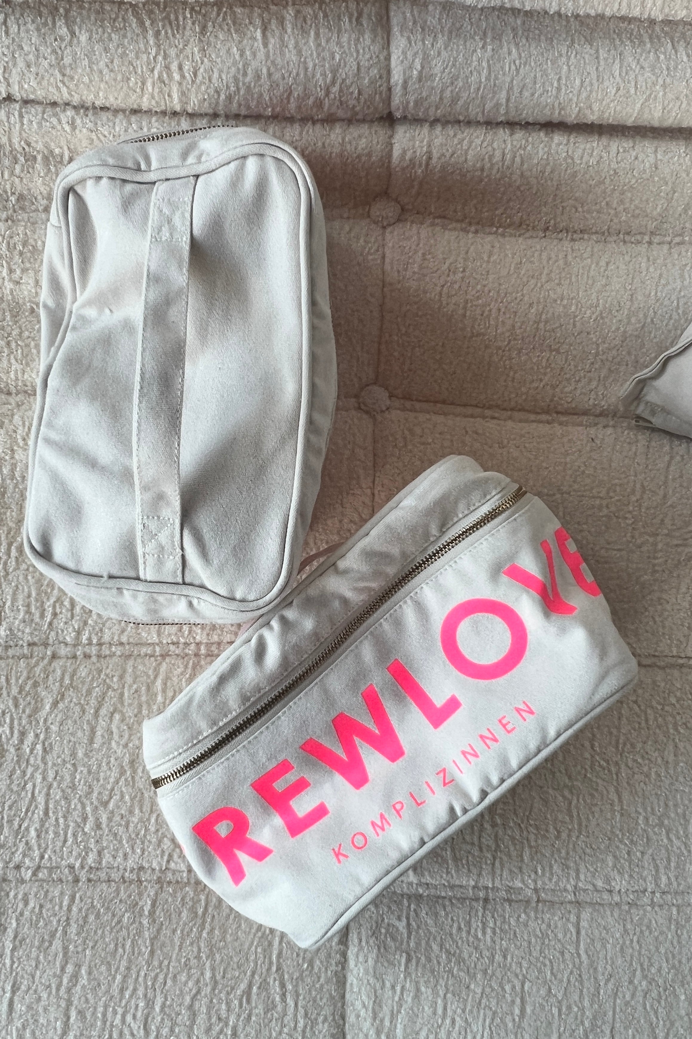 Cosmetic Bag CREWLOVE  beige/ blue