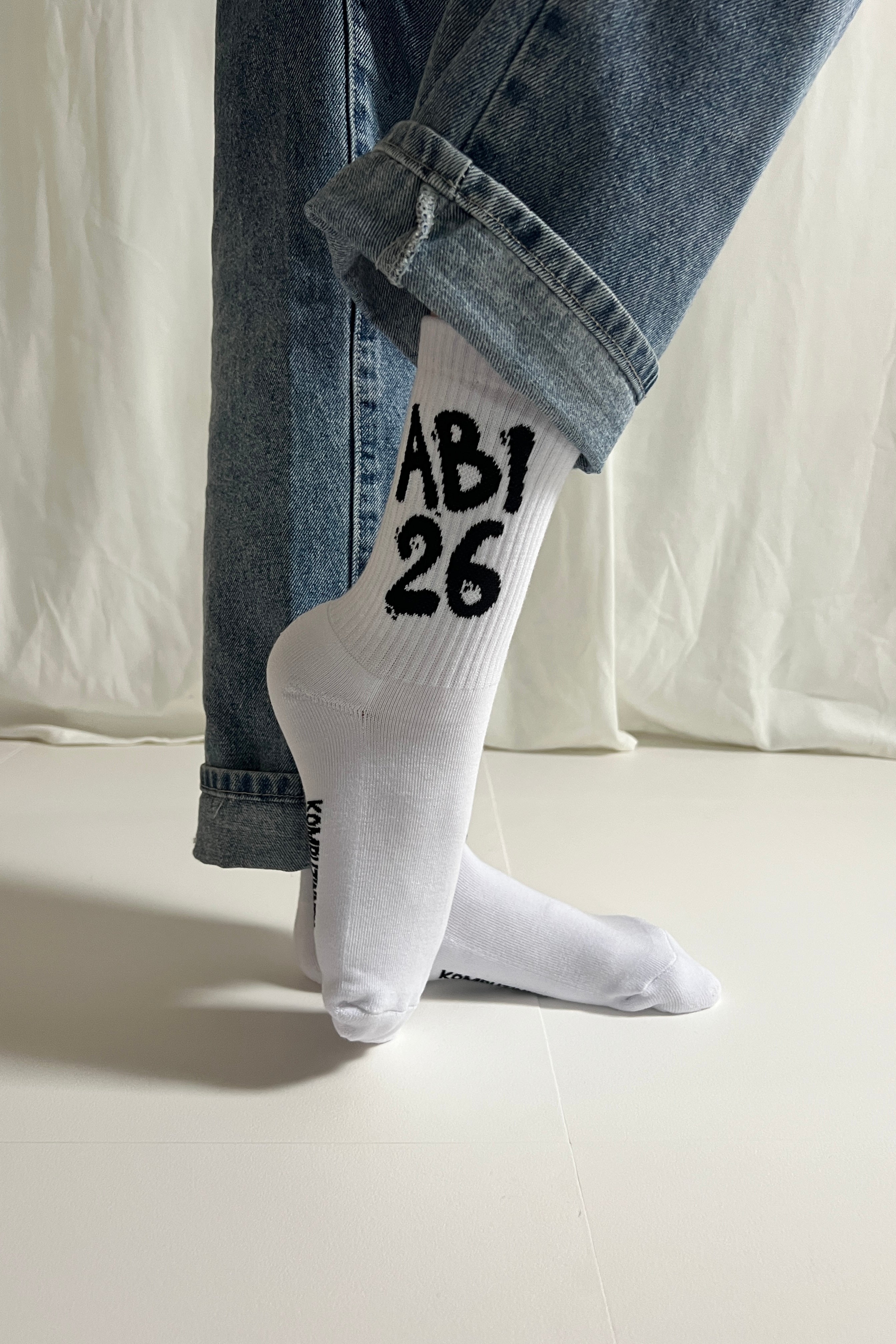 ABI26 Socken white/ black