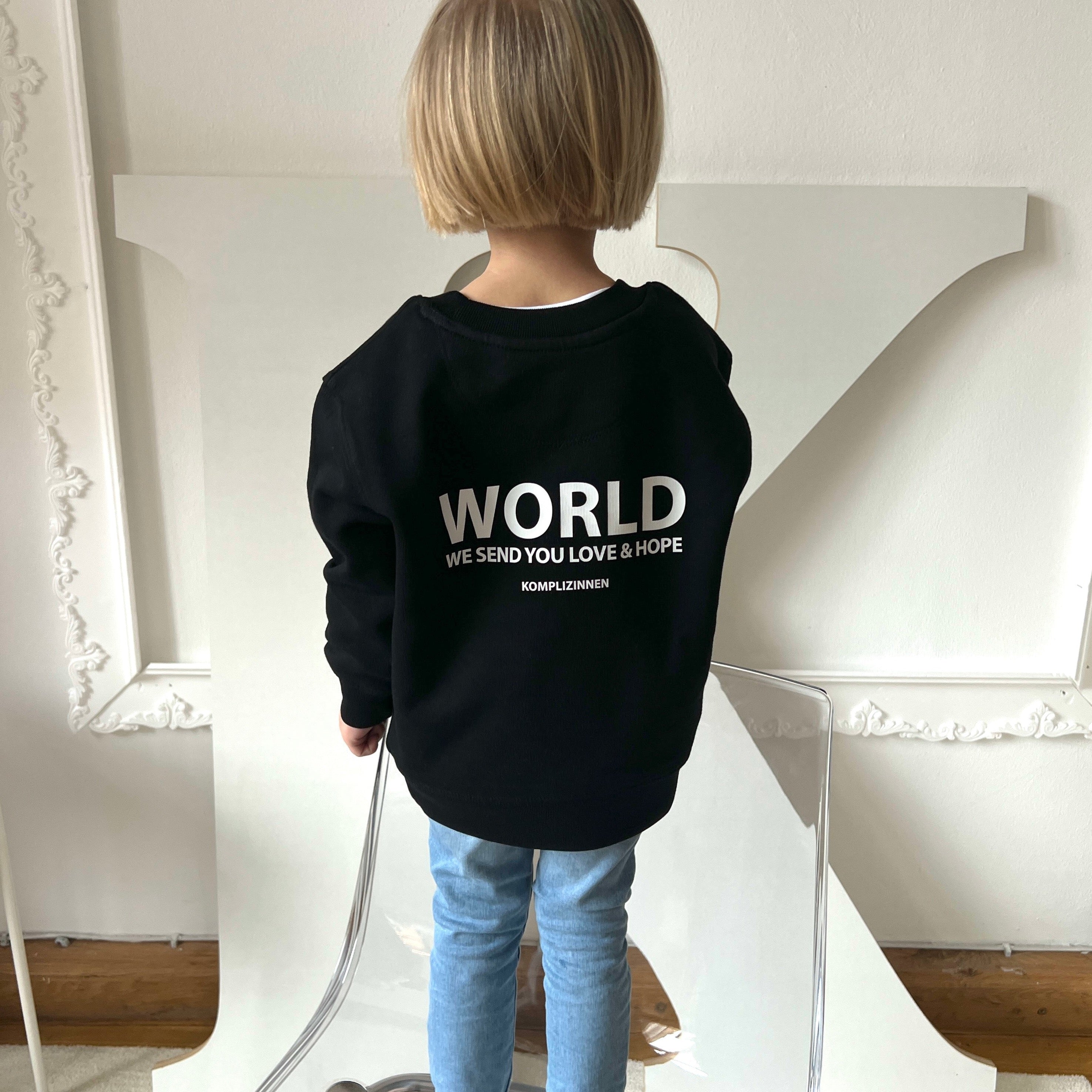 World Sweater Kids black