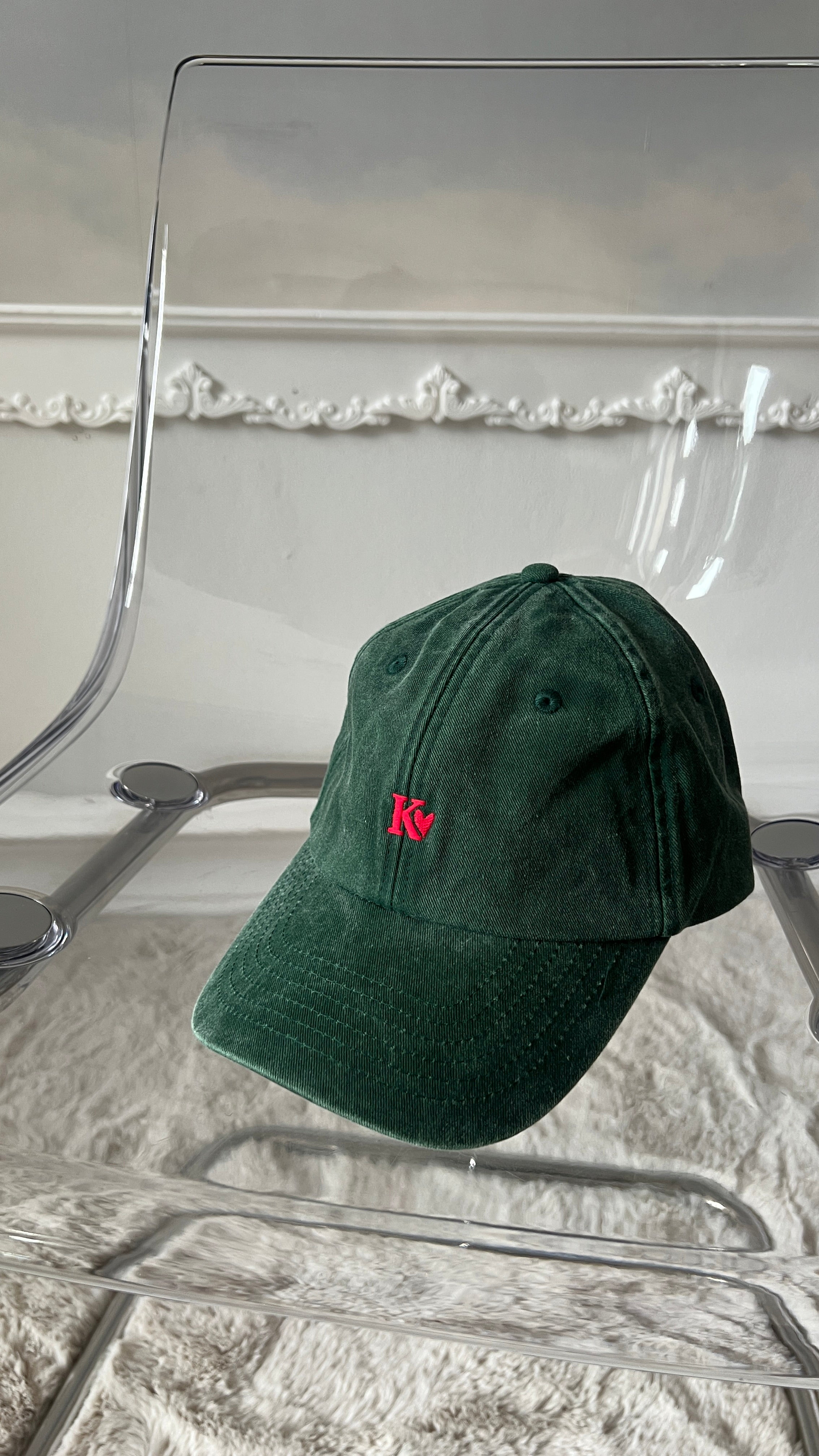 CAP K Love vintage green/ red