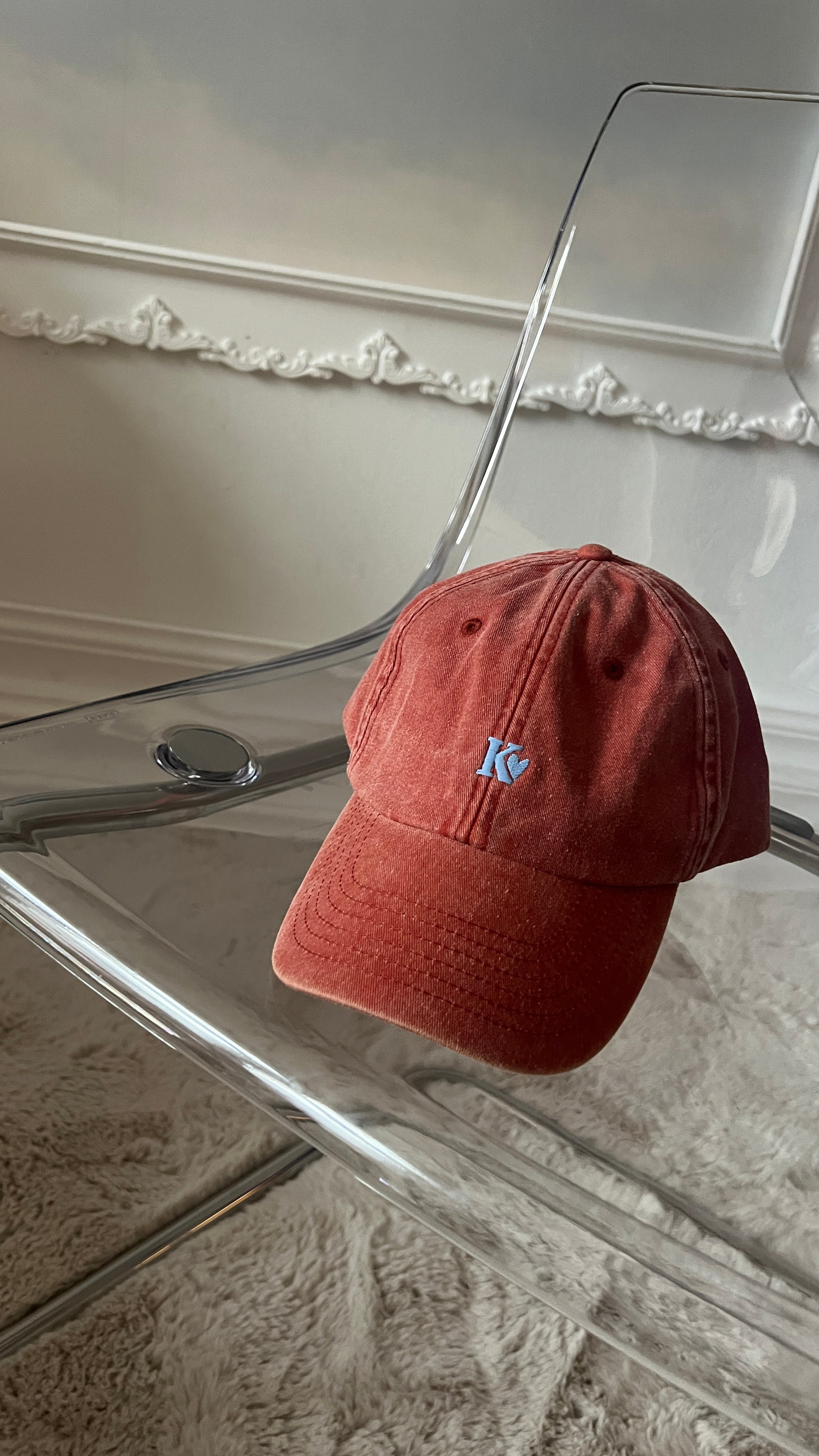 CAP K Love vintage red/ sky blue