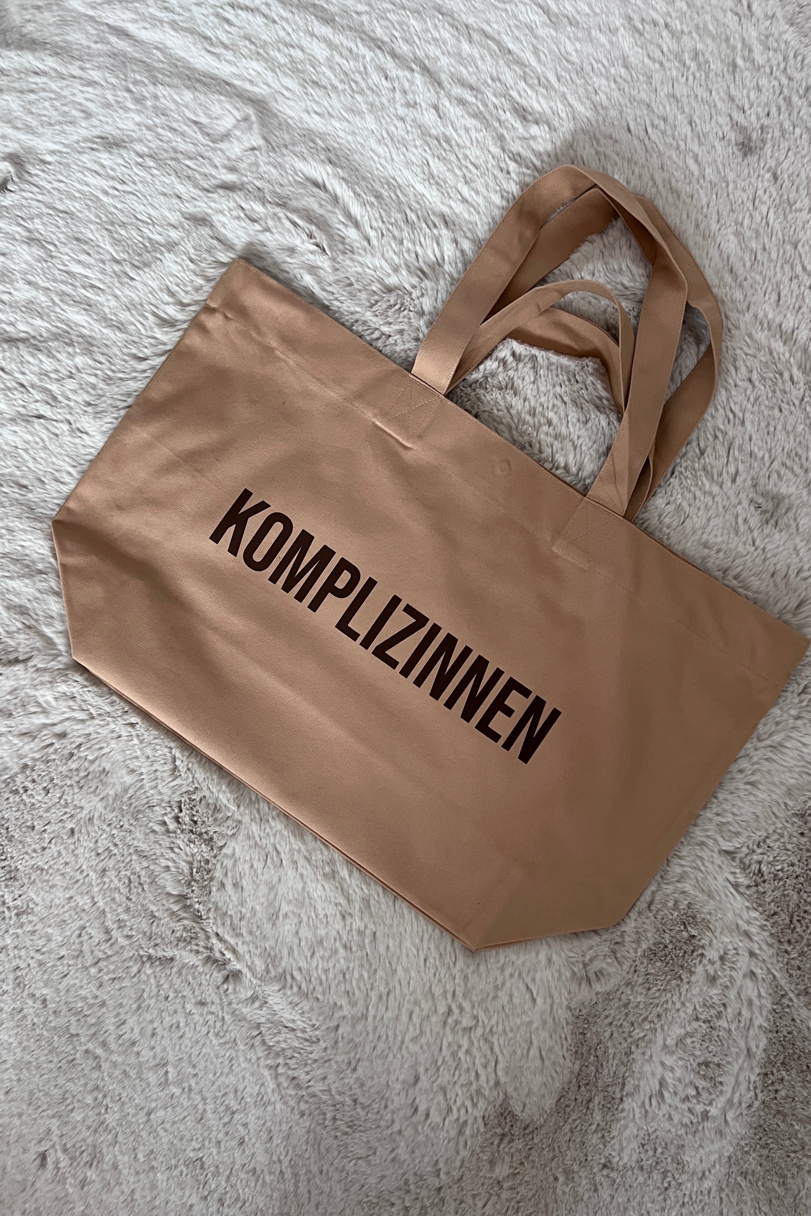 Shopper KOMPLIZINNEN cognac/ braun
