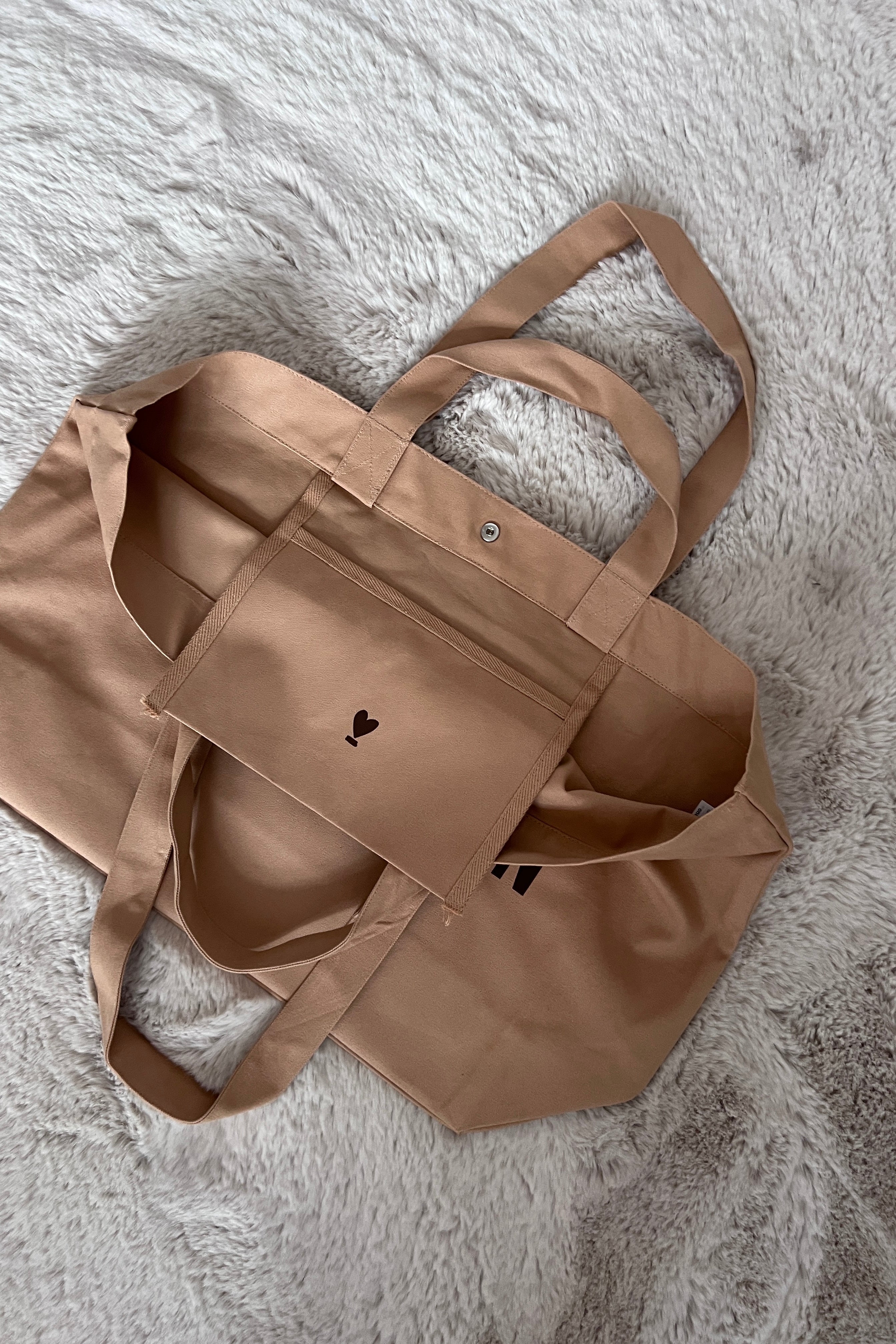Shopper KOMPLIZINNEN cognac/ braun