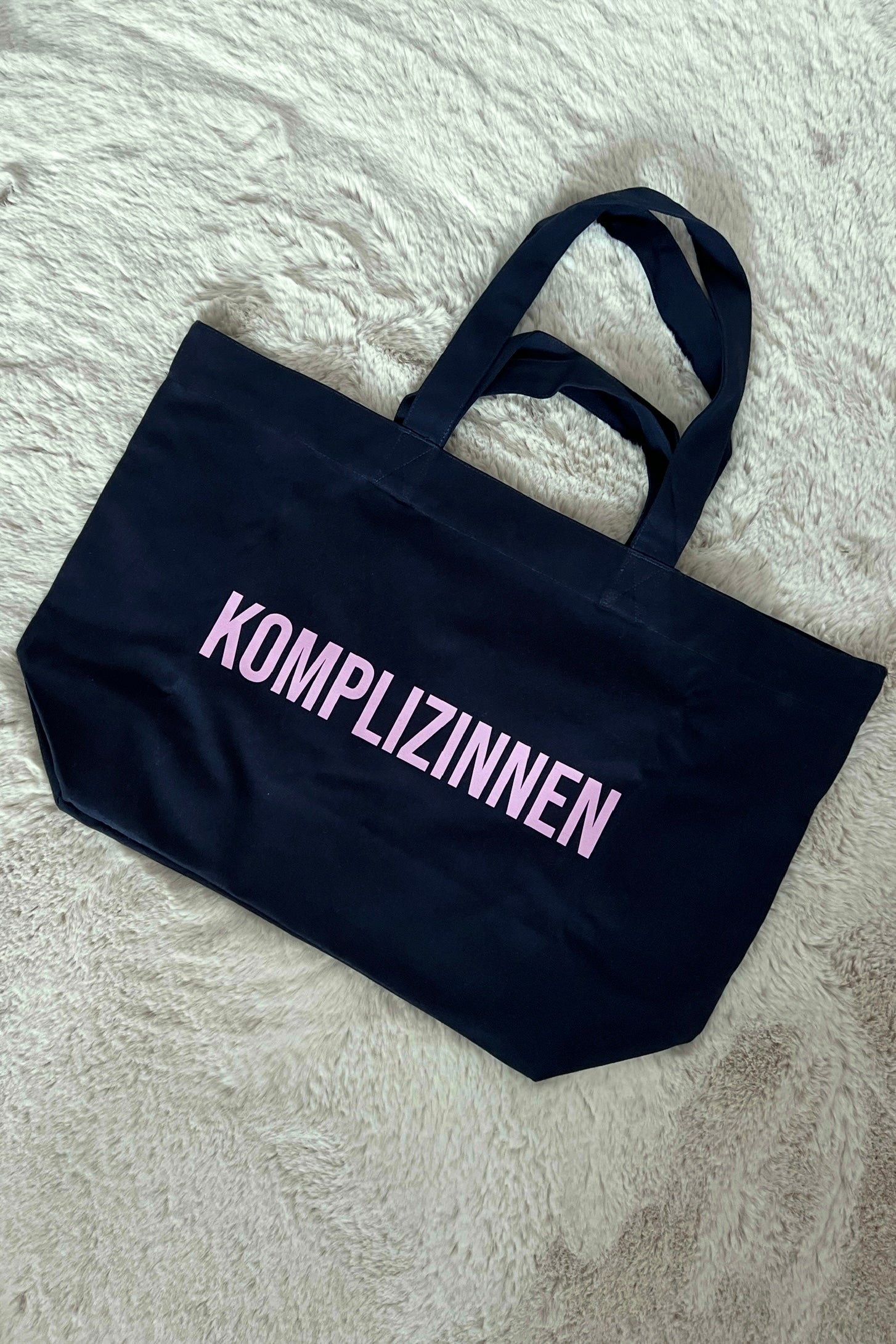 Shopper KOMPLIZINNEN navy/ rosé