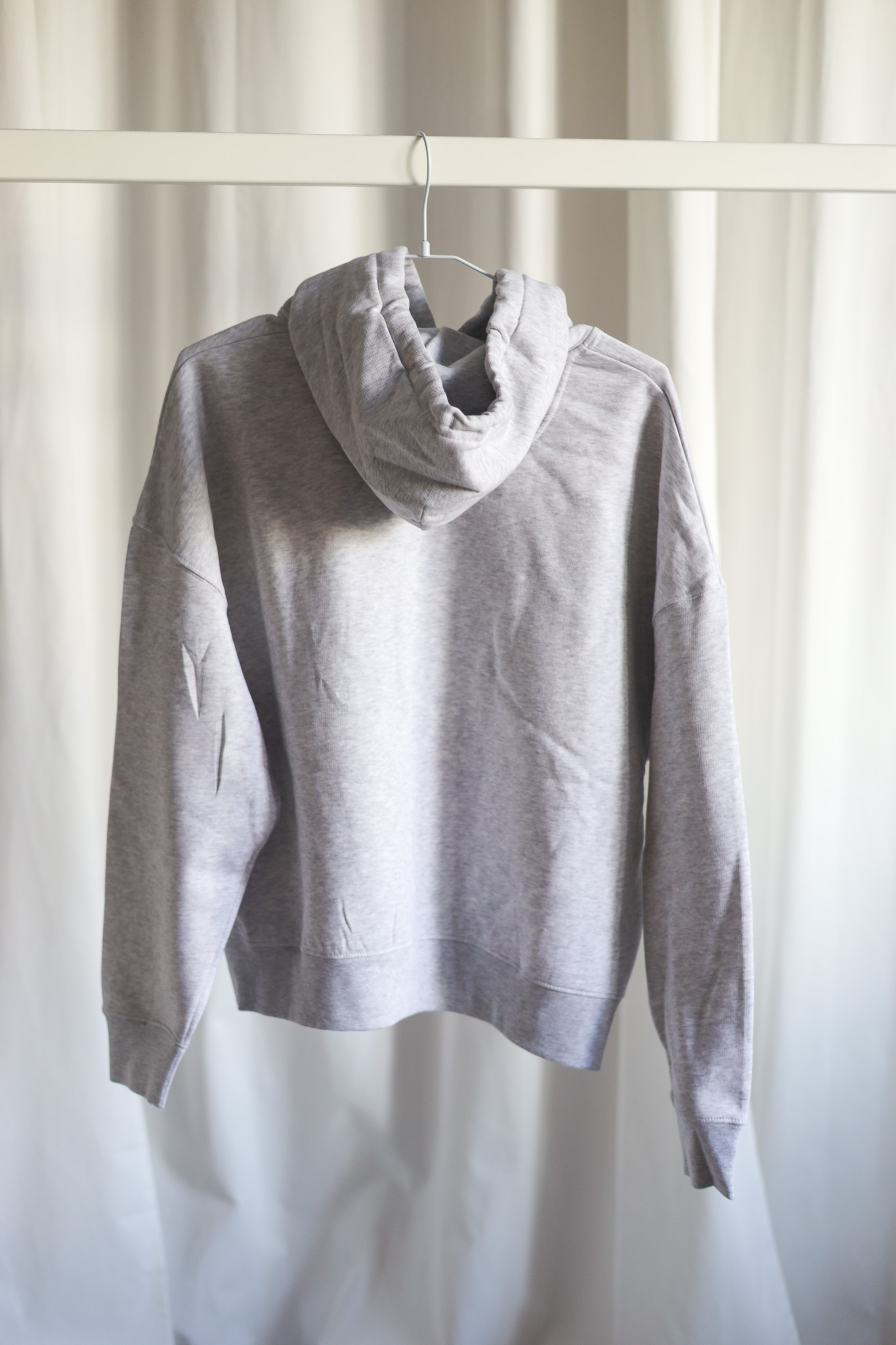 Hoodie Crop LADIES; BUILD BONDS! grey/ blue