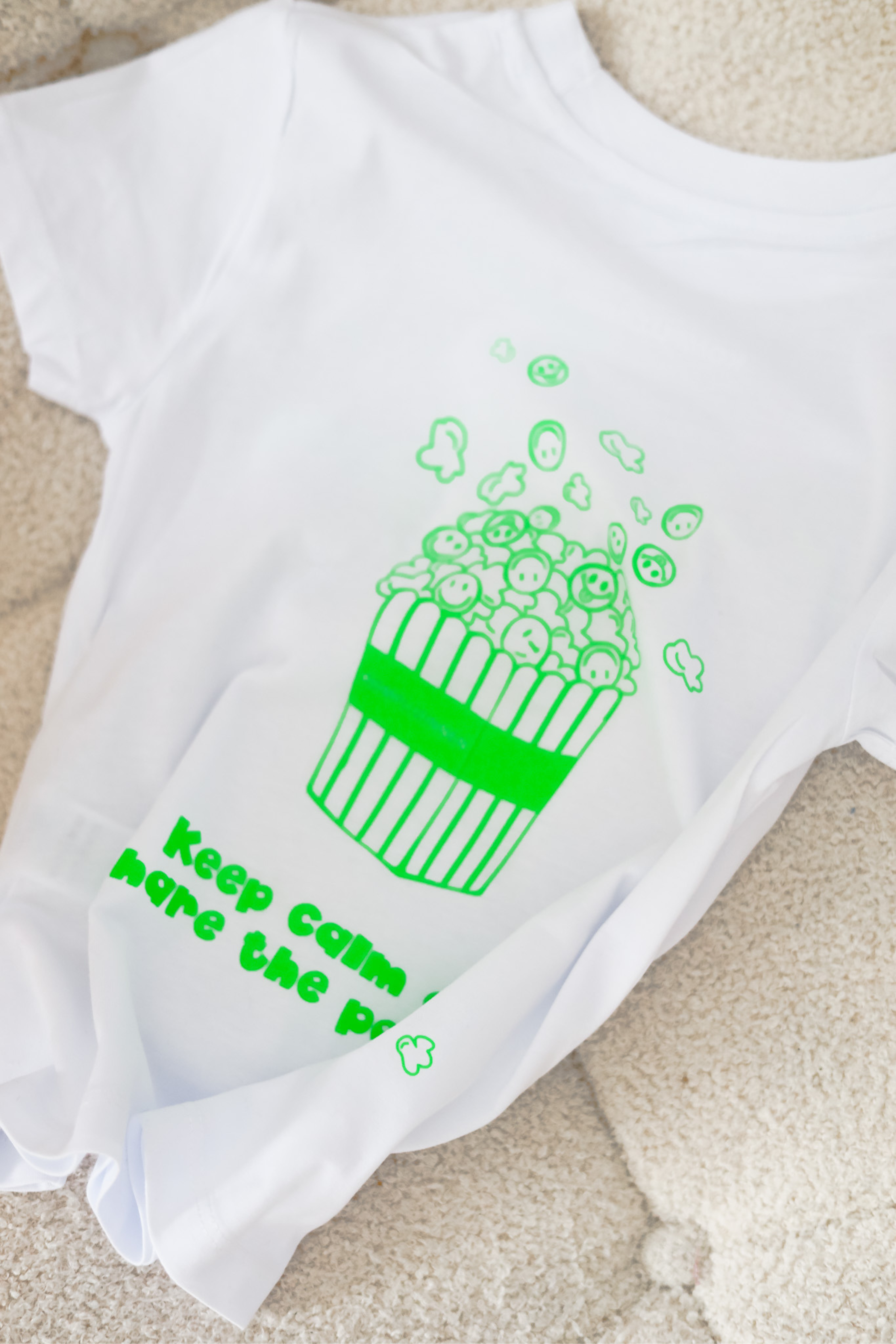 Kids Shirt POP-UP white/ neon-green