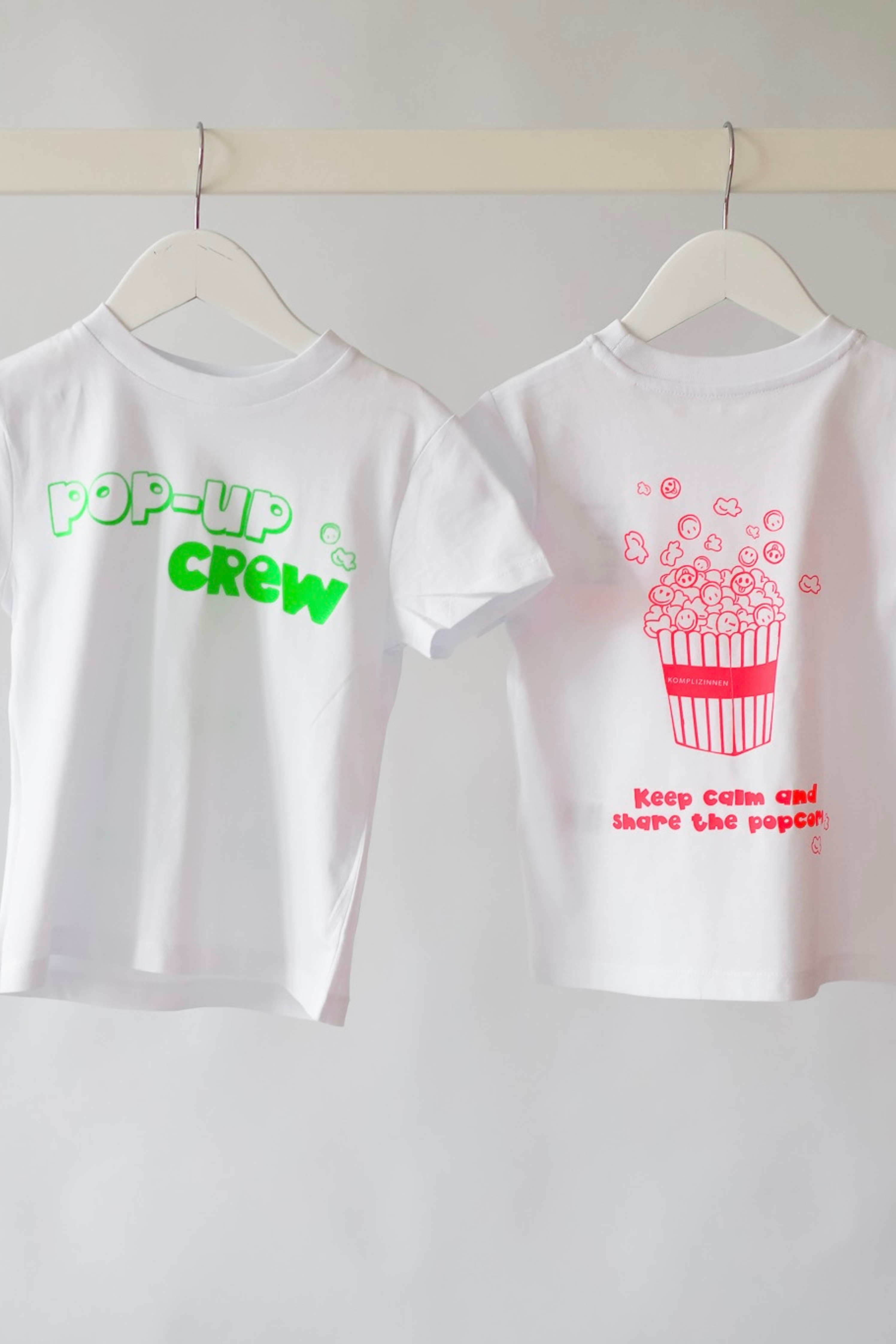 Kids Shirt POP-UP white/ neon-green