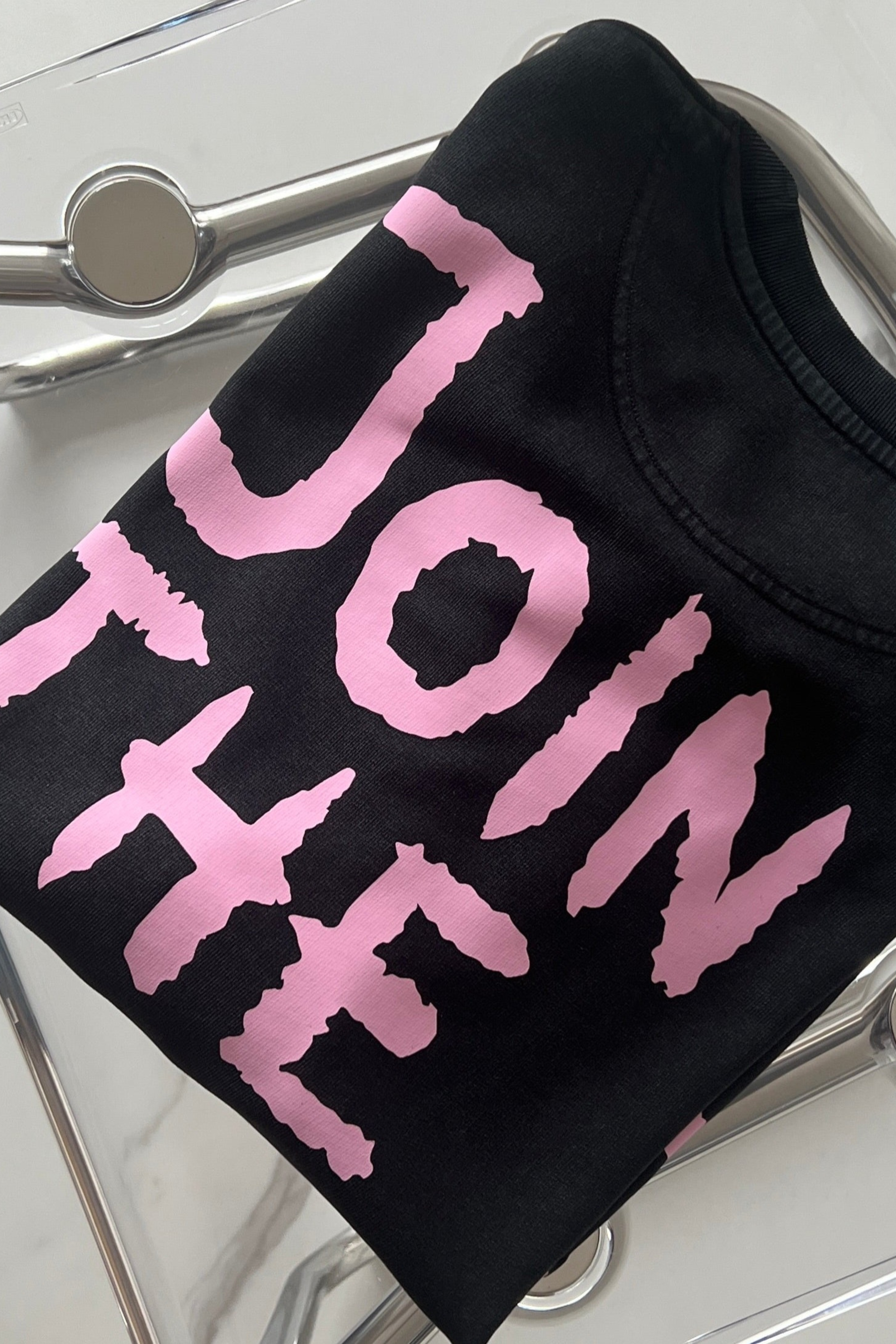 JOIN THE GANG Sweater vintage black/ pink