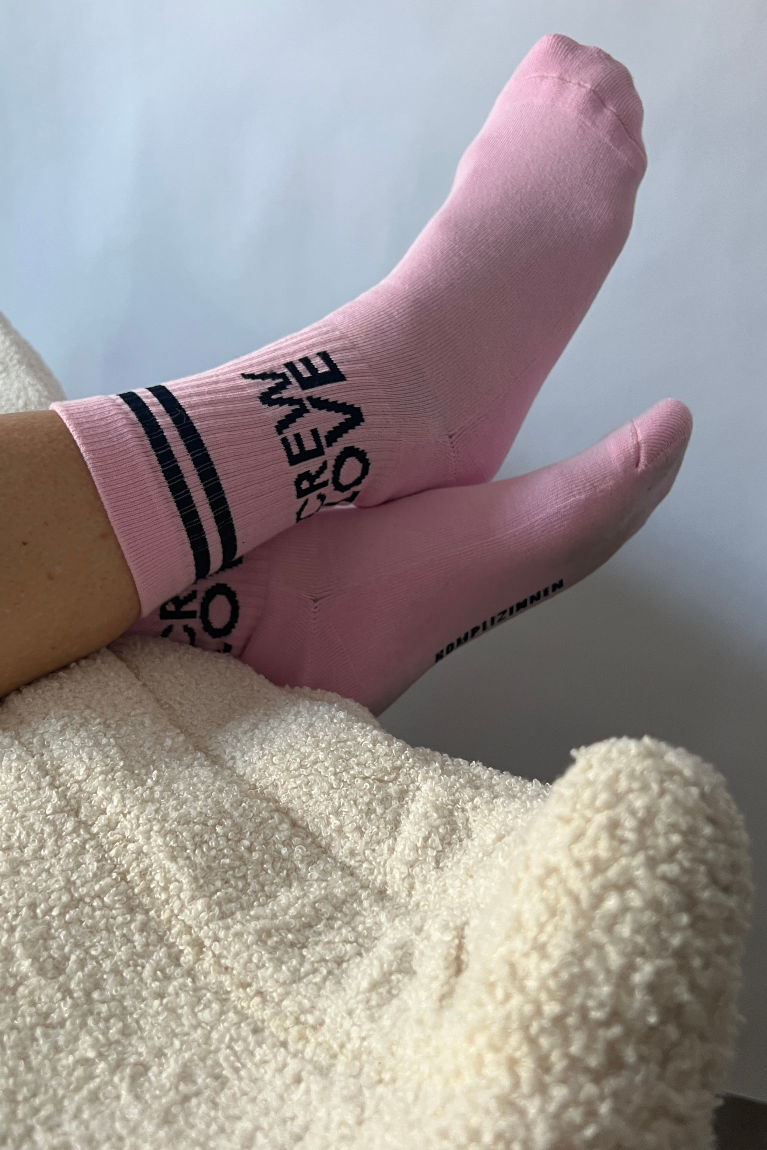 CREWLOVE Socken pink/ navy