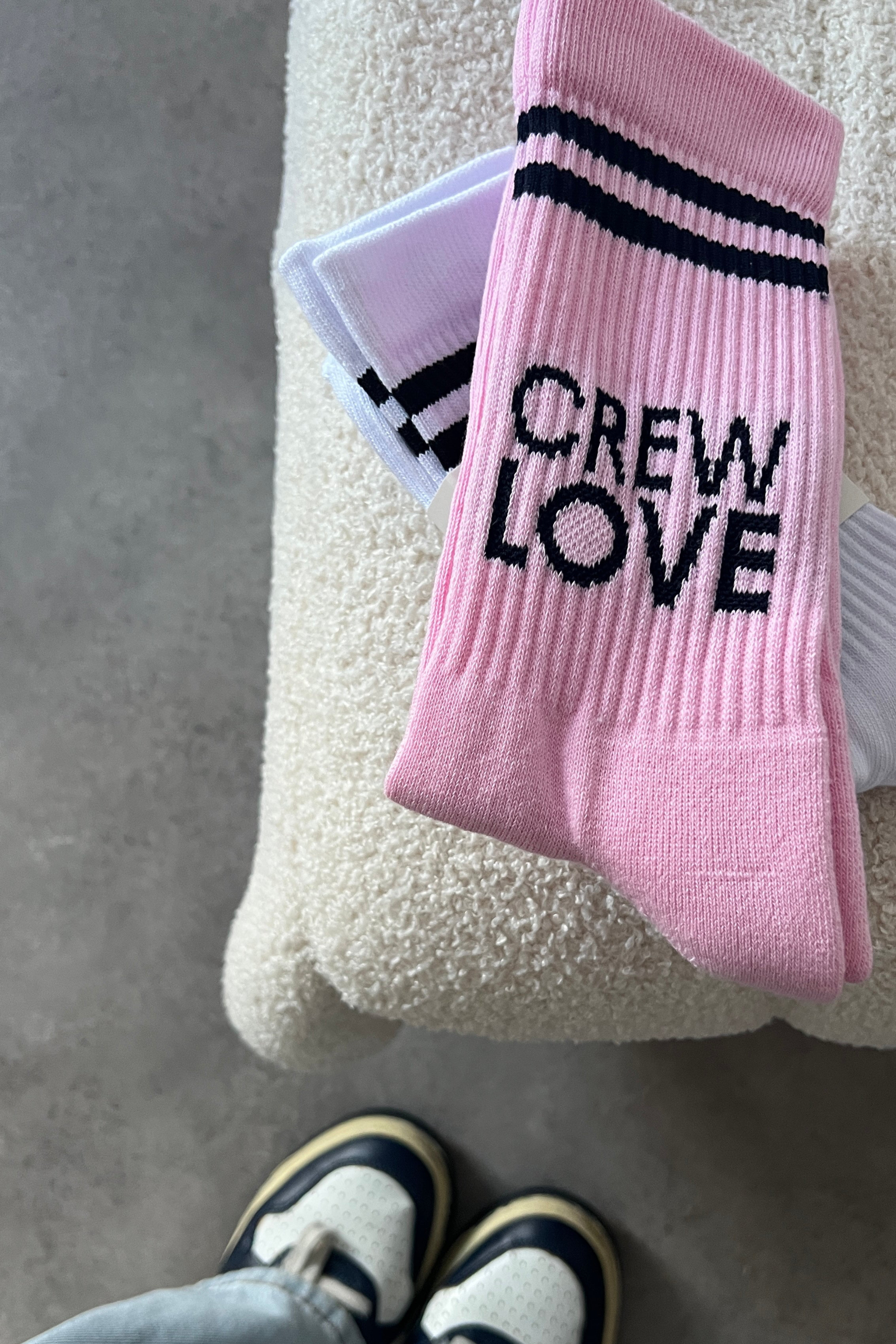CREWLOVE Socken pink/ navy