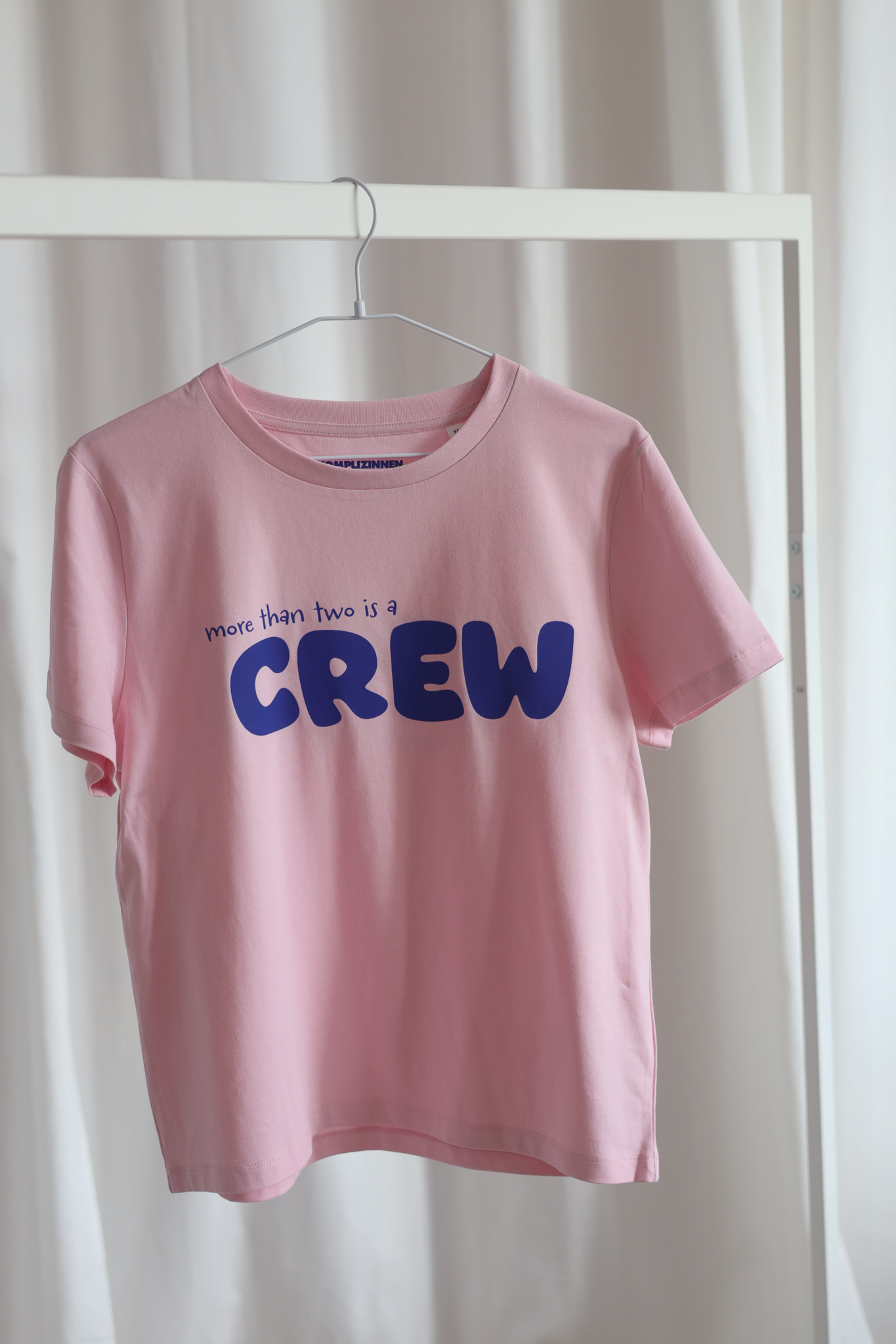 Shirt CREWLOVE more than two pink/ blue