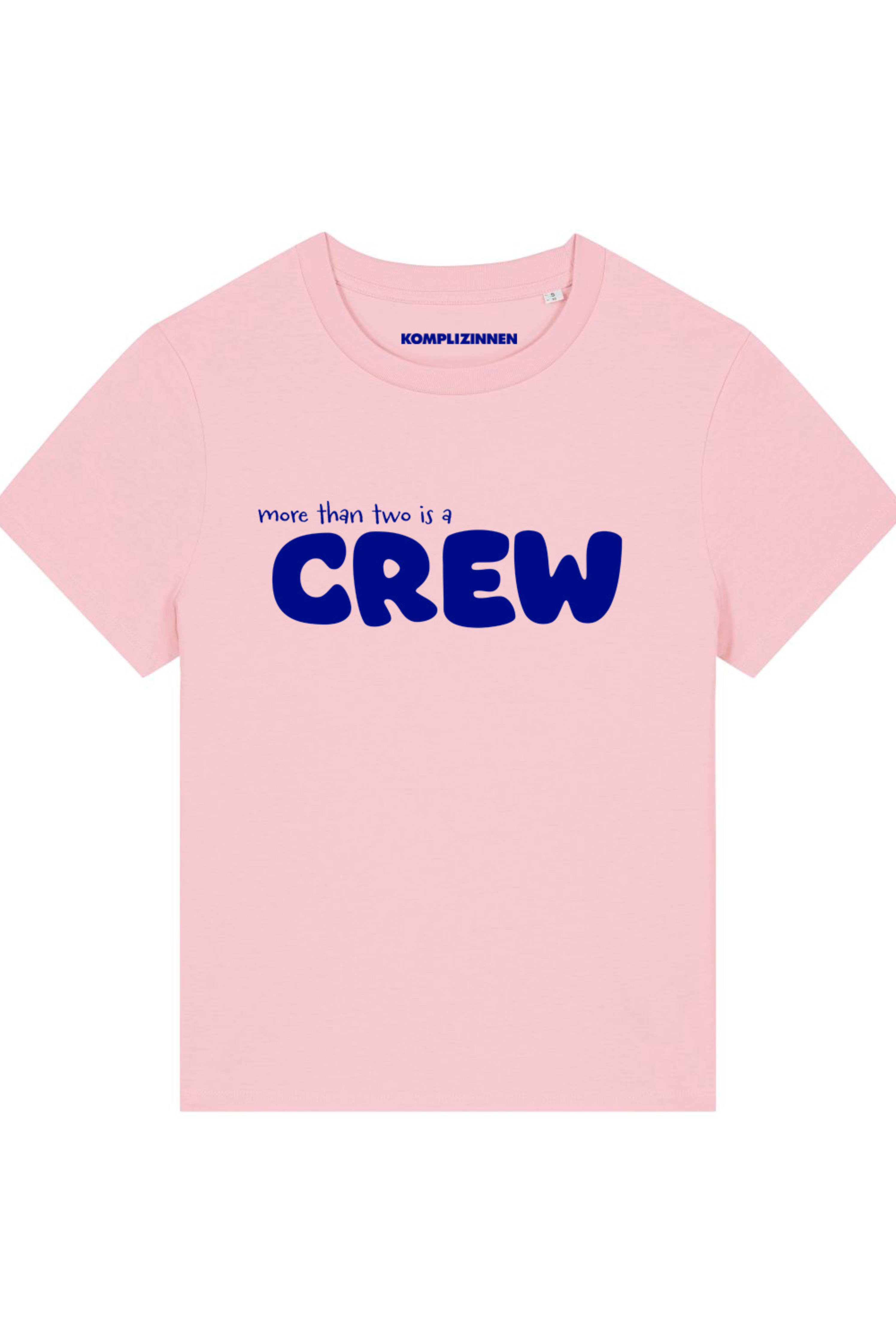 Shirt CREWLOVE more than two pink/ blue