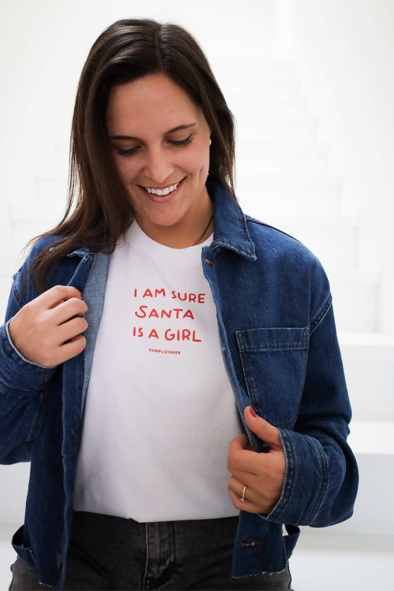 Shirt SANTA white/ red