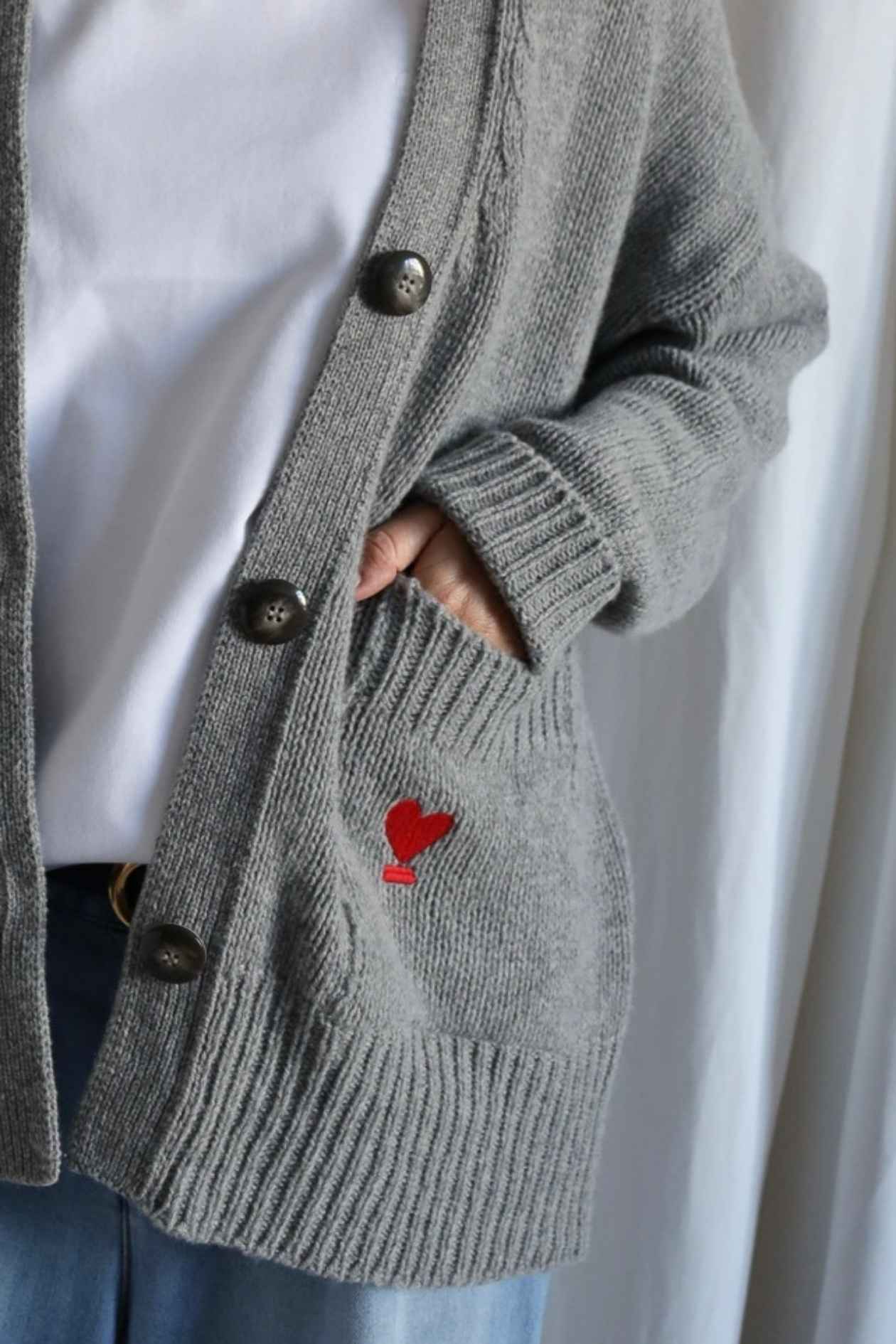 Cardigan WE LIFT LOVE grey
